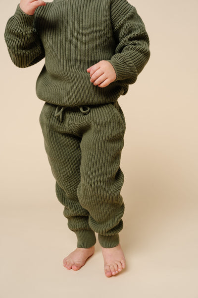 Knit Jogger Pant - Olive