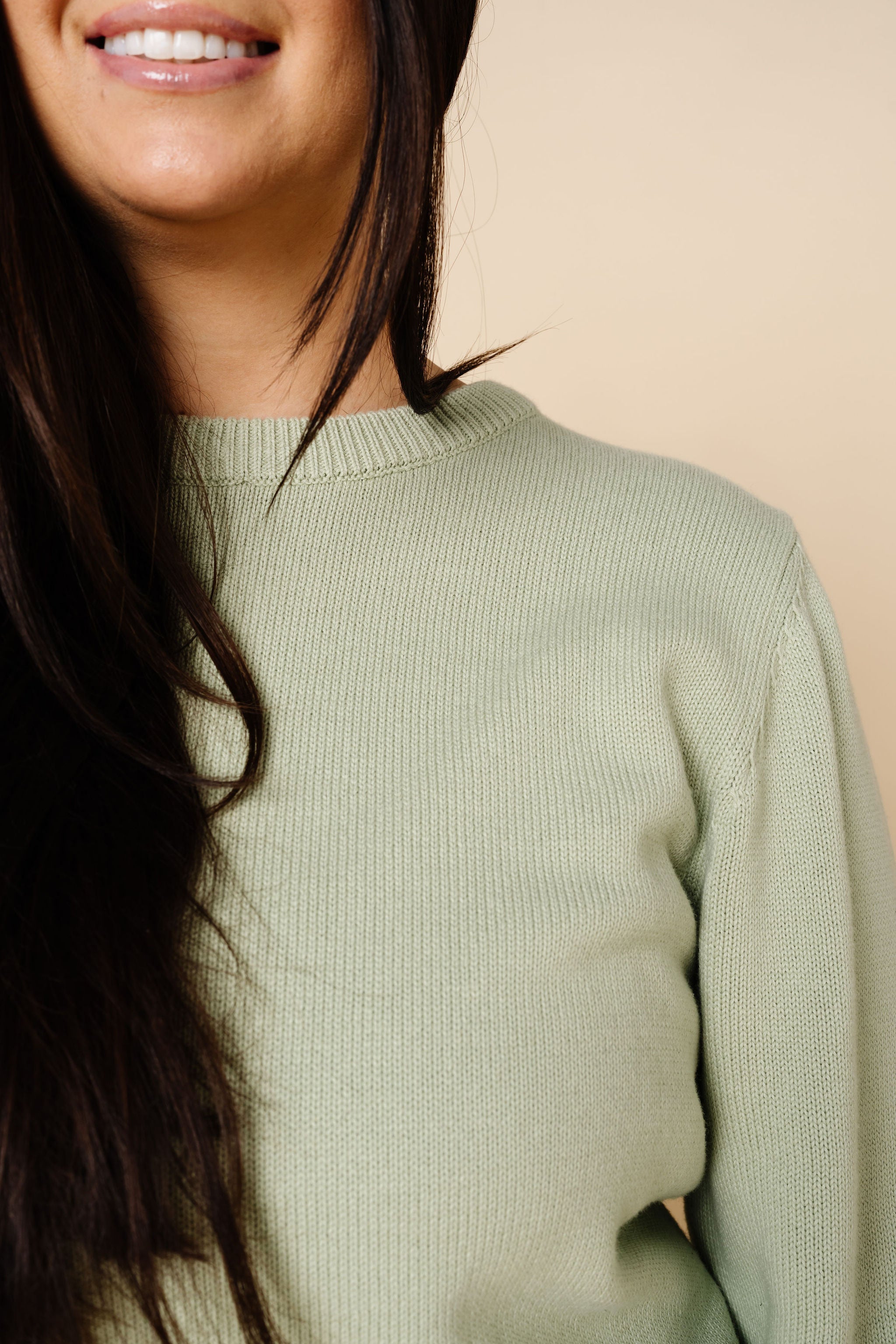 Knit Women's Sweater - Sage