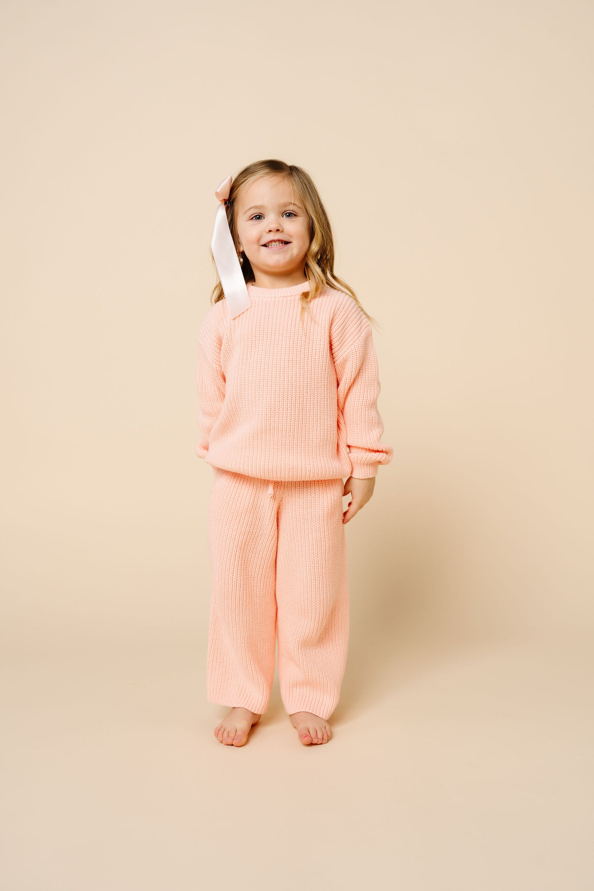 Knit Chunky Wide Leg Pant - Ballet
