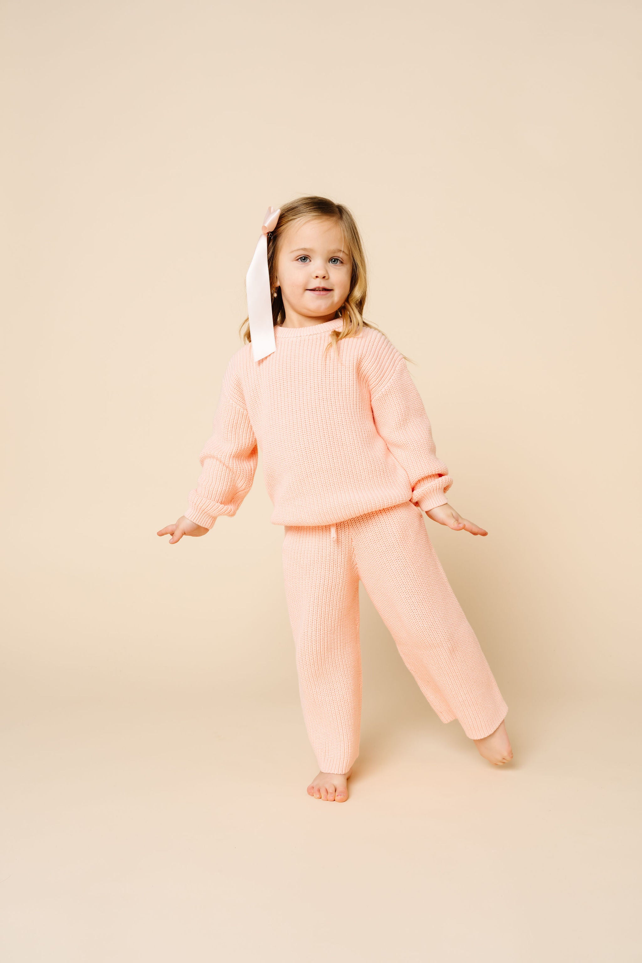 Knit Chunky Wide Leg Pant - Ballet