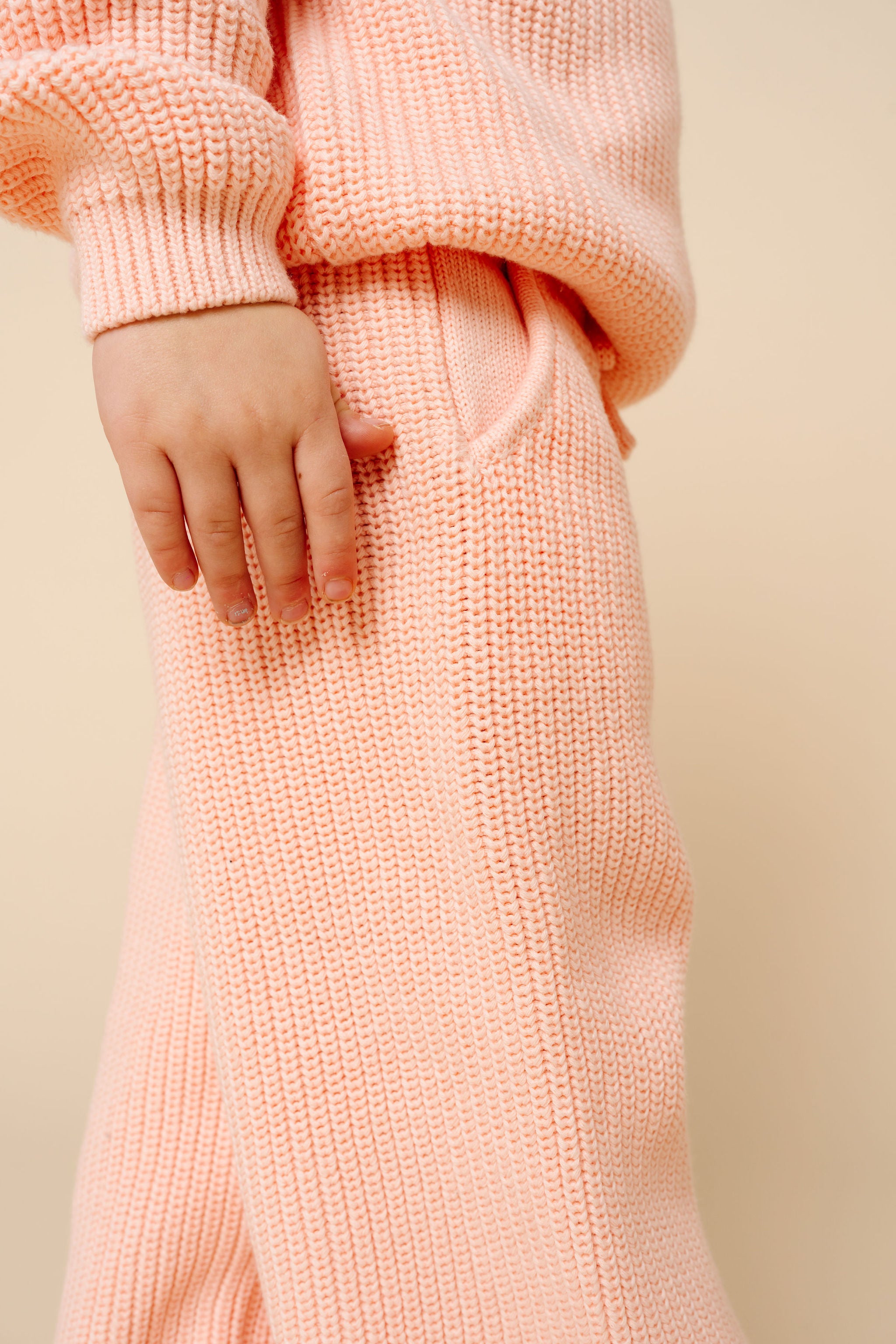 Knit Chunky Wide Leg Pant - Ballet