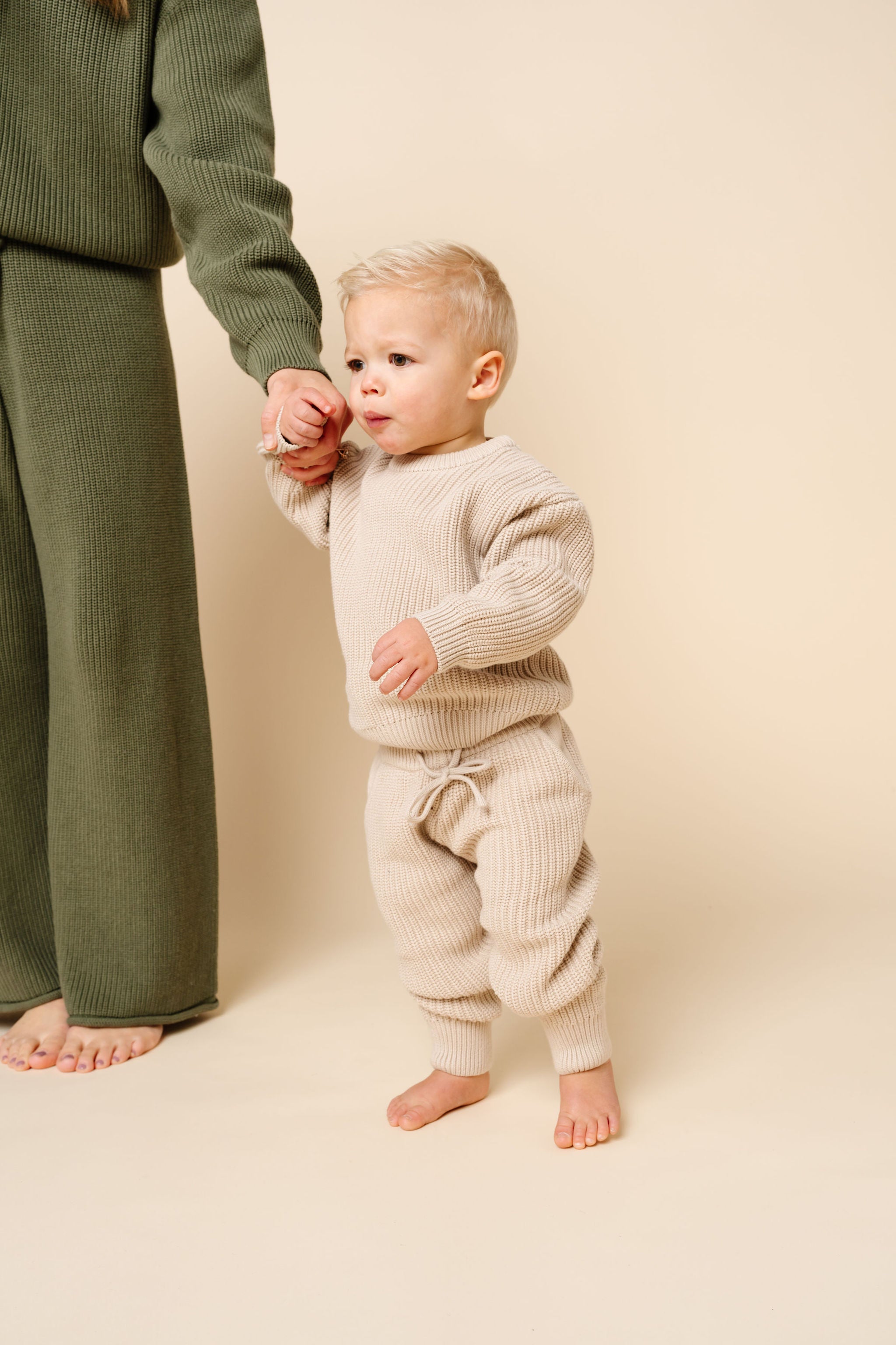 Knit Jogger Pant - Tan