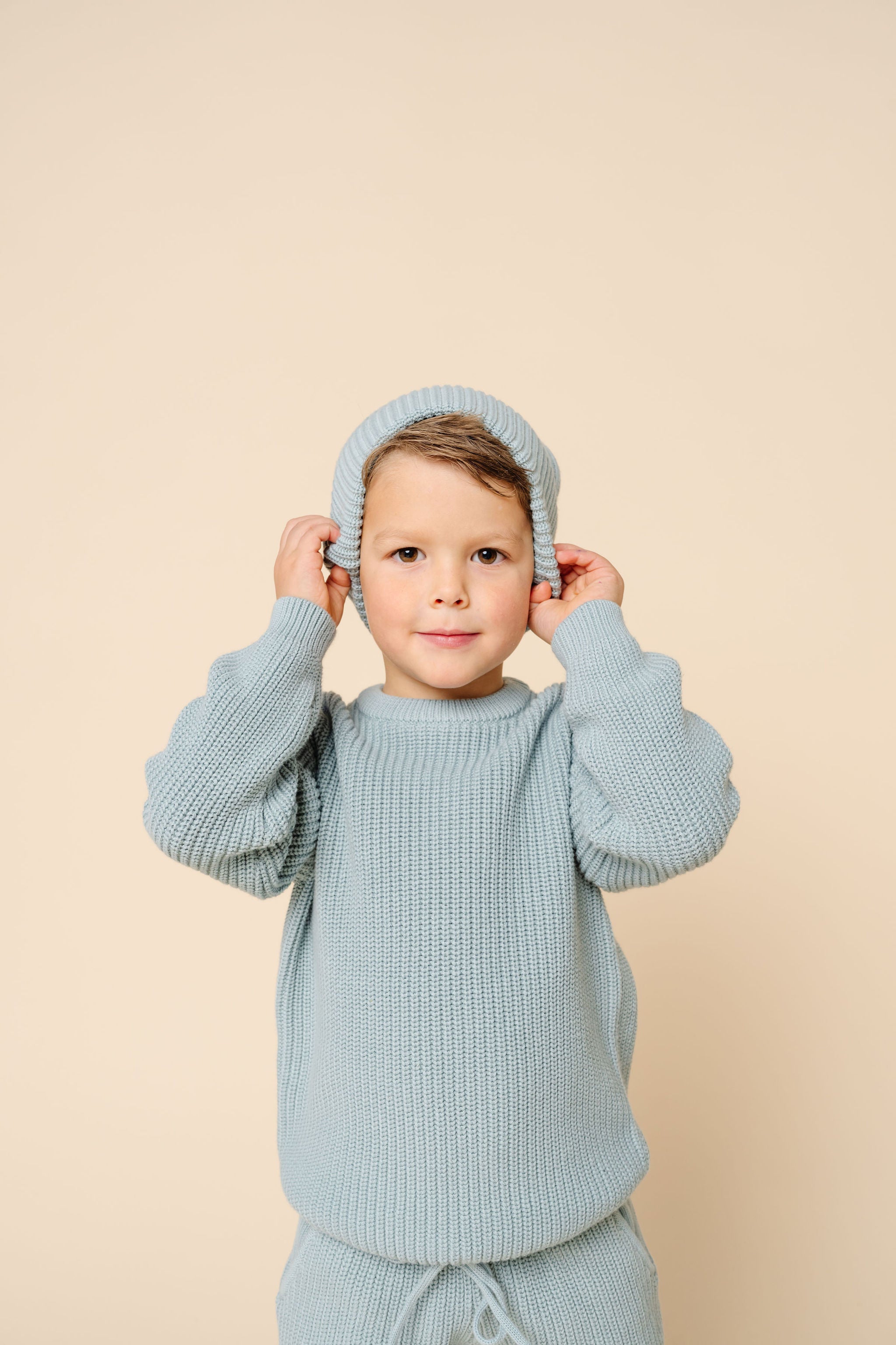 Knit Beanie - Steele
