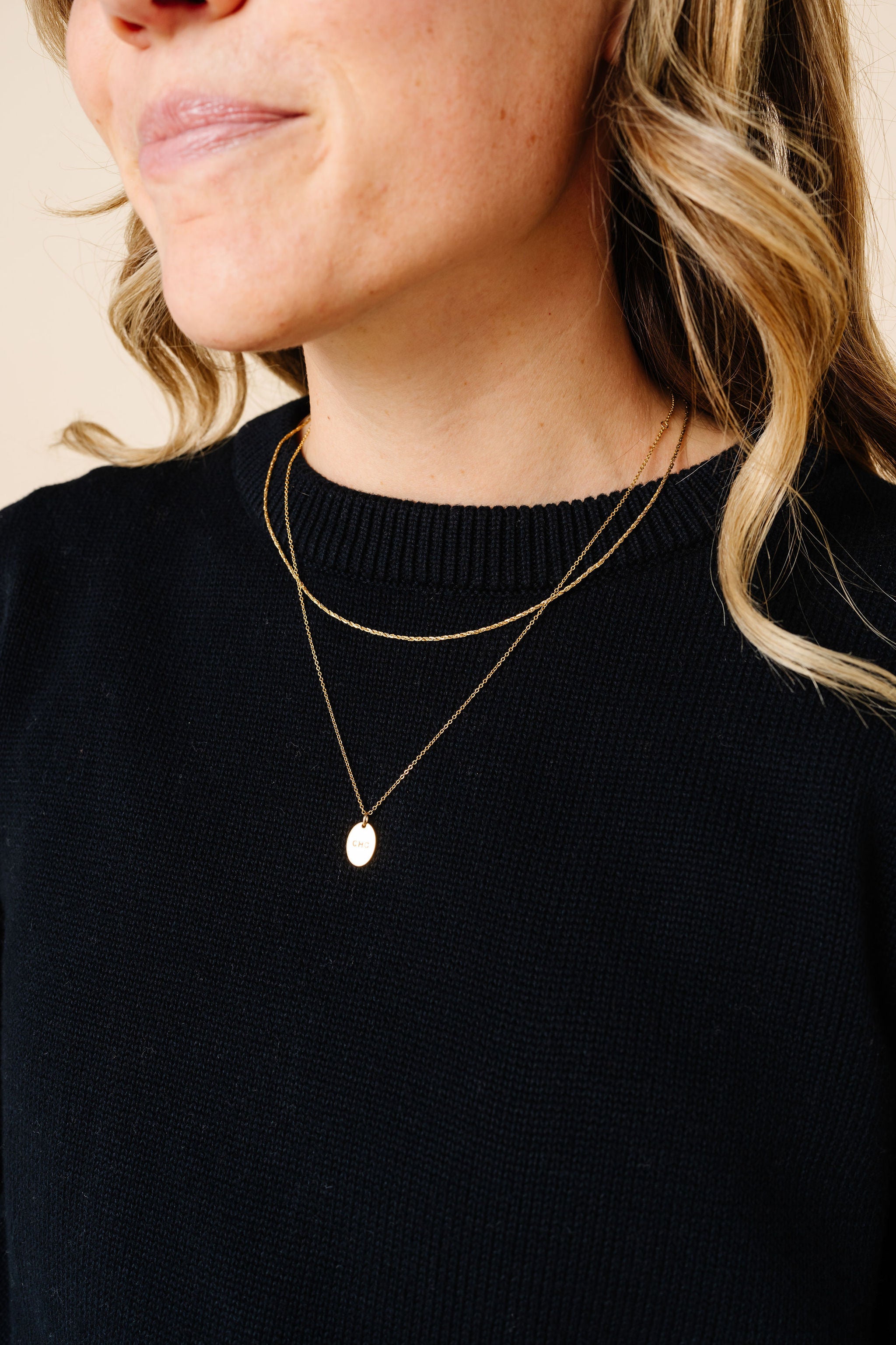 Knit Women's Sweater - Black