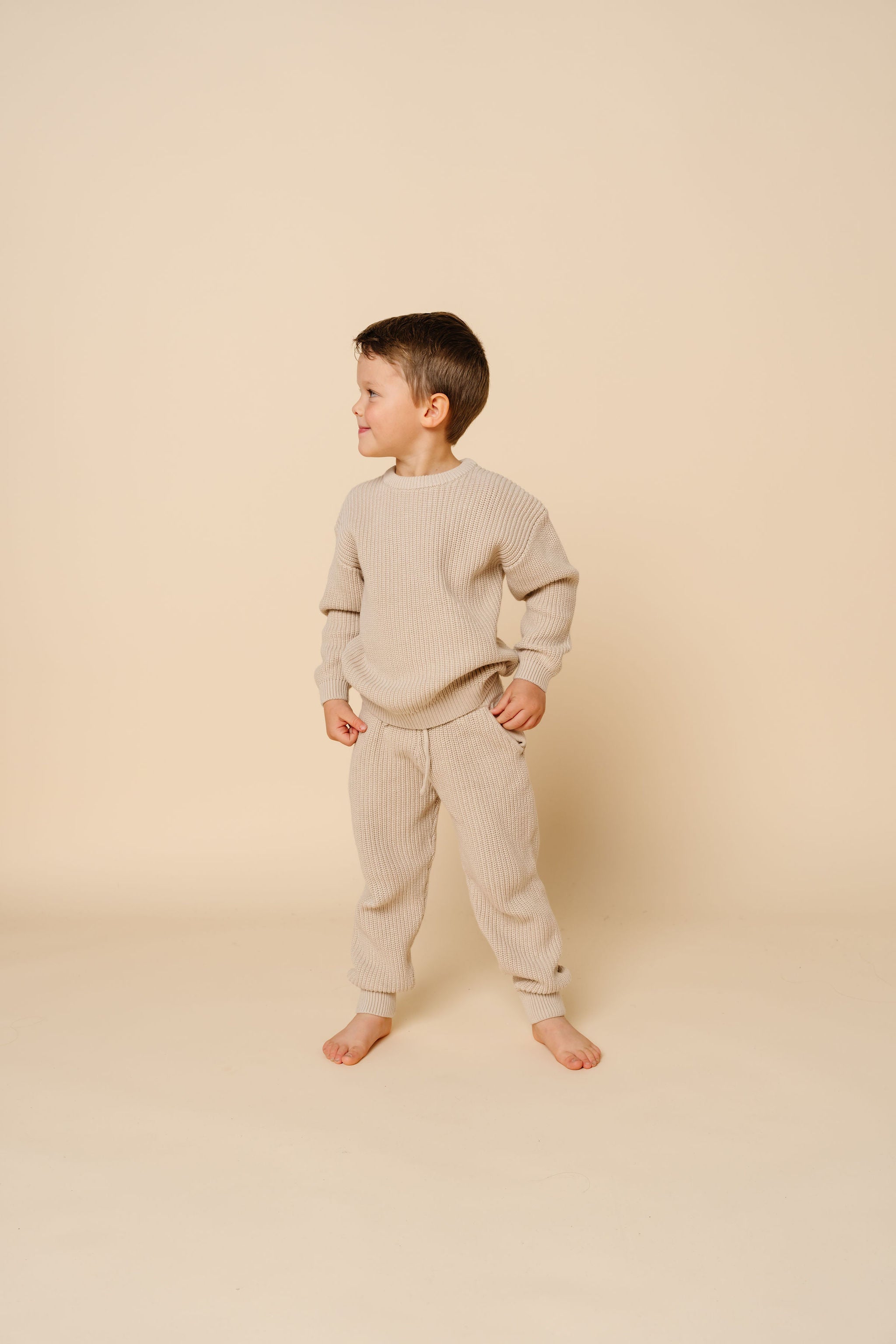 Knit Jogger Pant - Tan