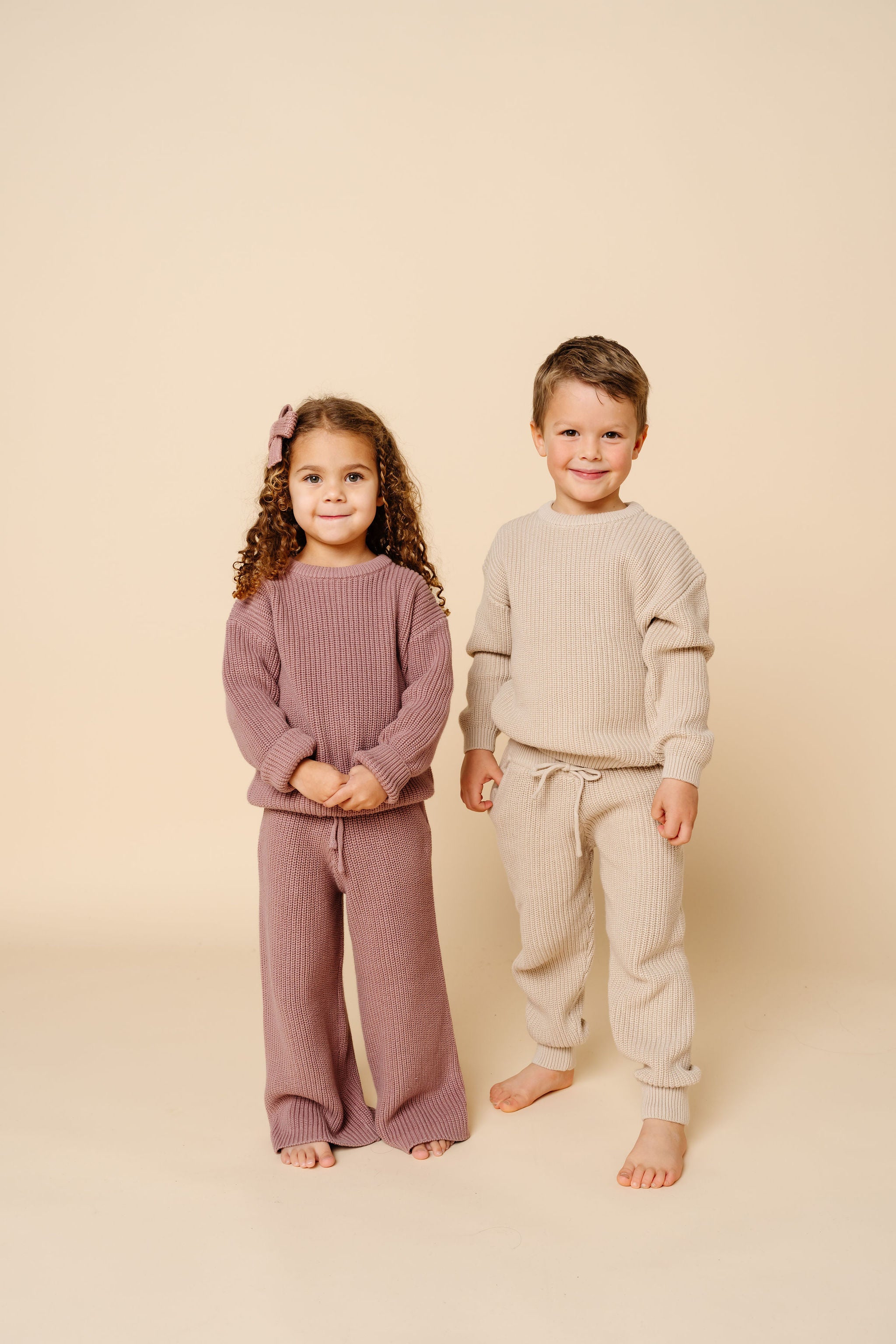 Knit Chunky Sweater - Tan