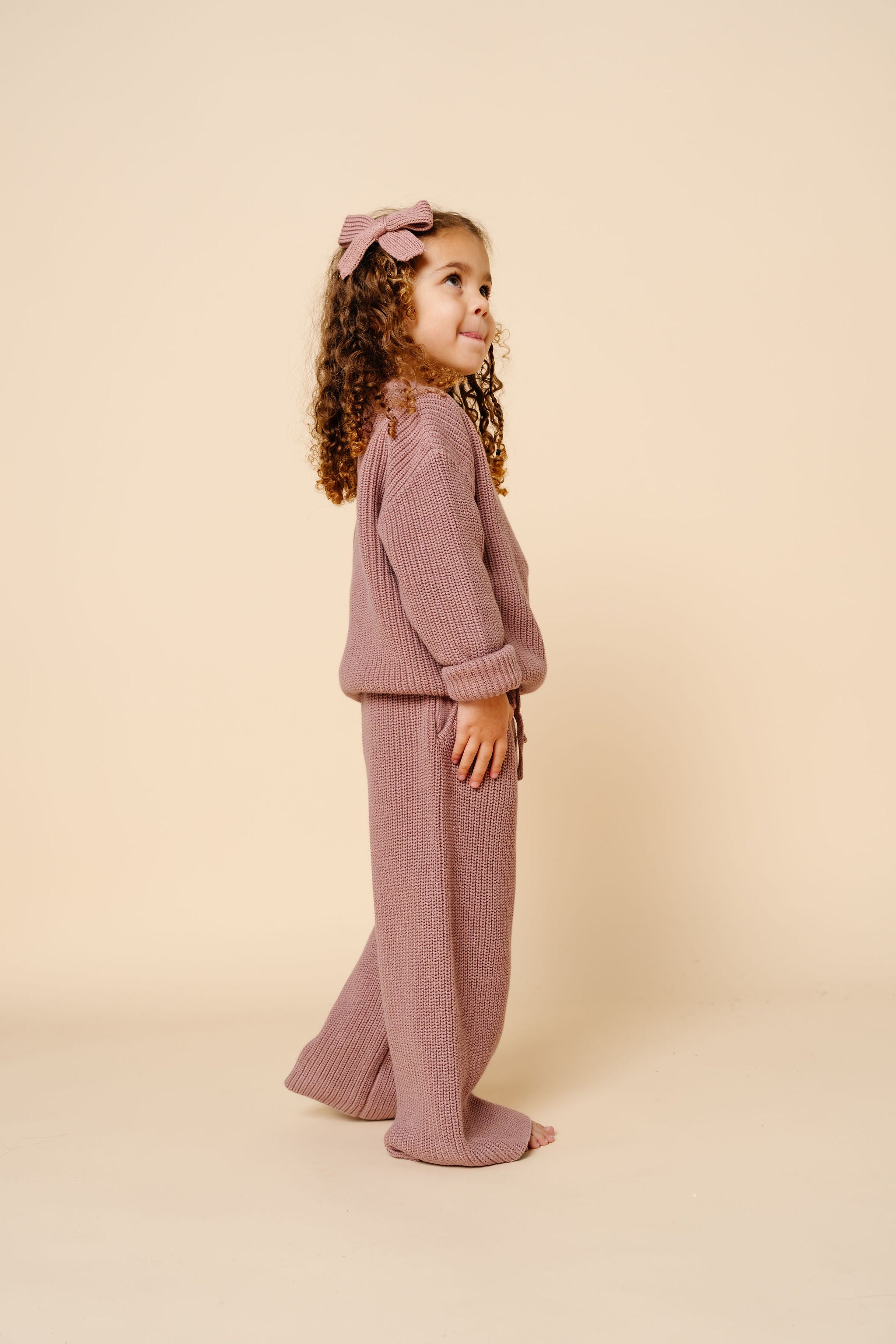 Knit Chunky Sweater - Mauve