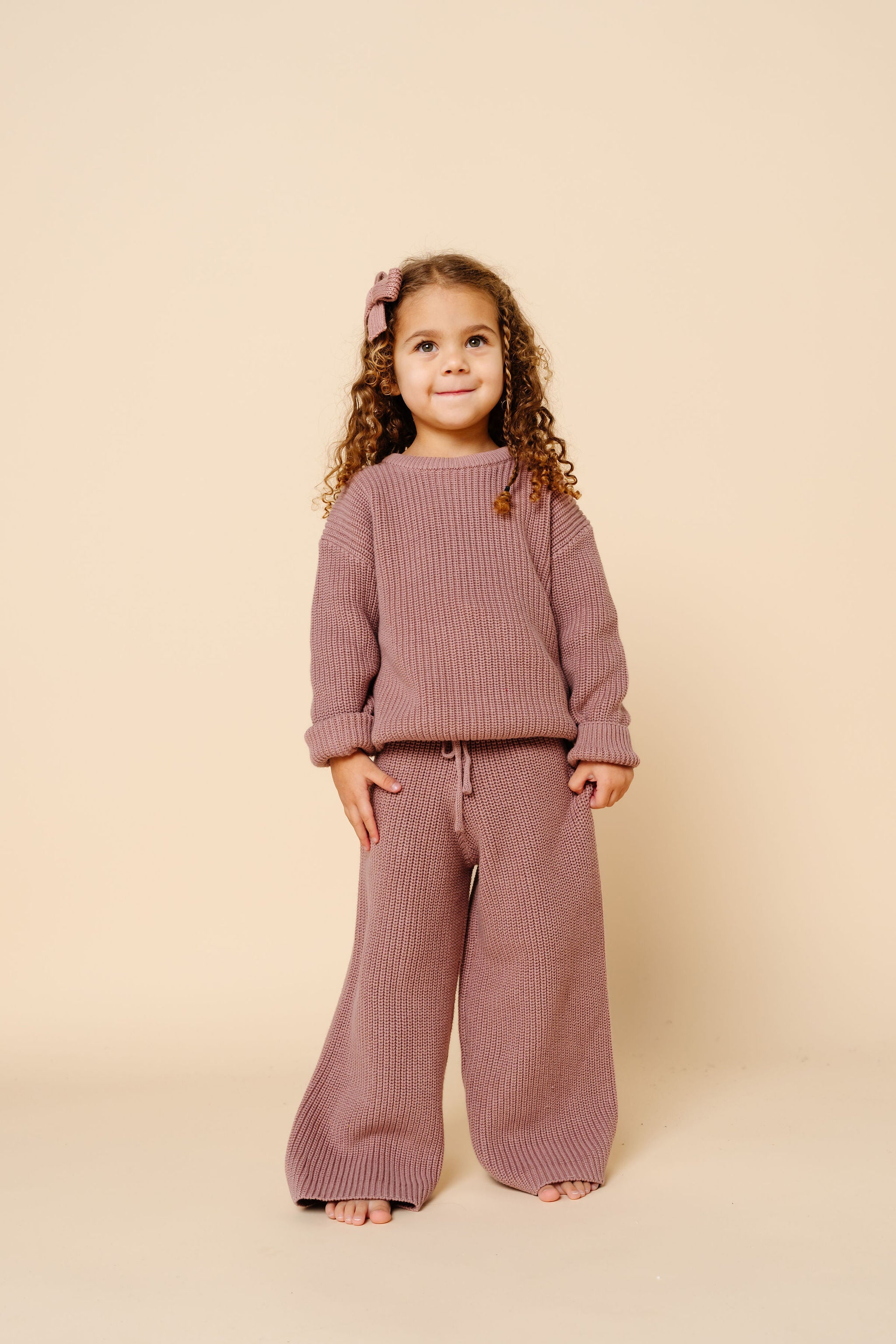Knit Chunky Sweater - Mauve