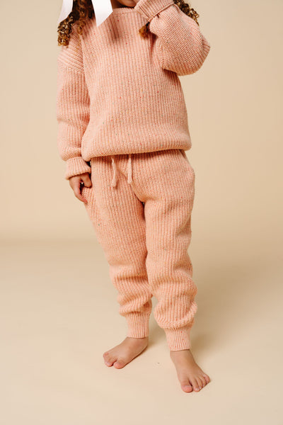 Knit Jogger Pant - Petal Speckle