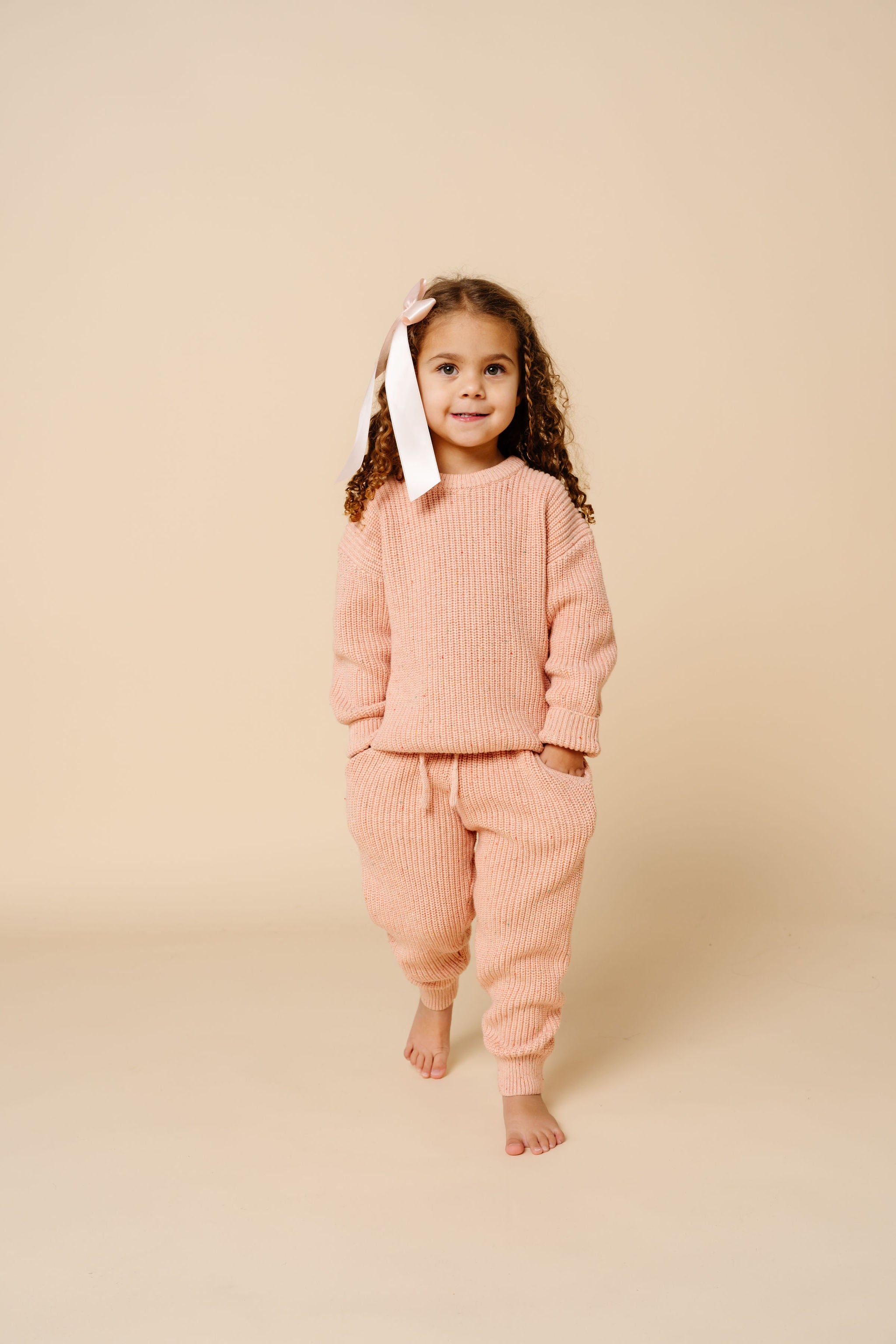 Knit Jogger Pant - Petal Speckle