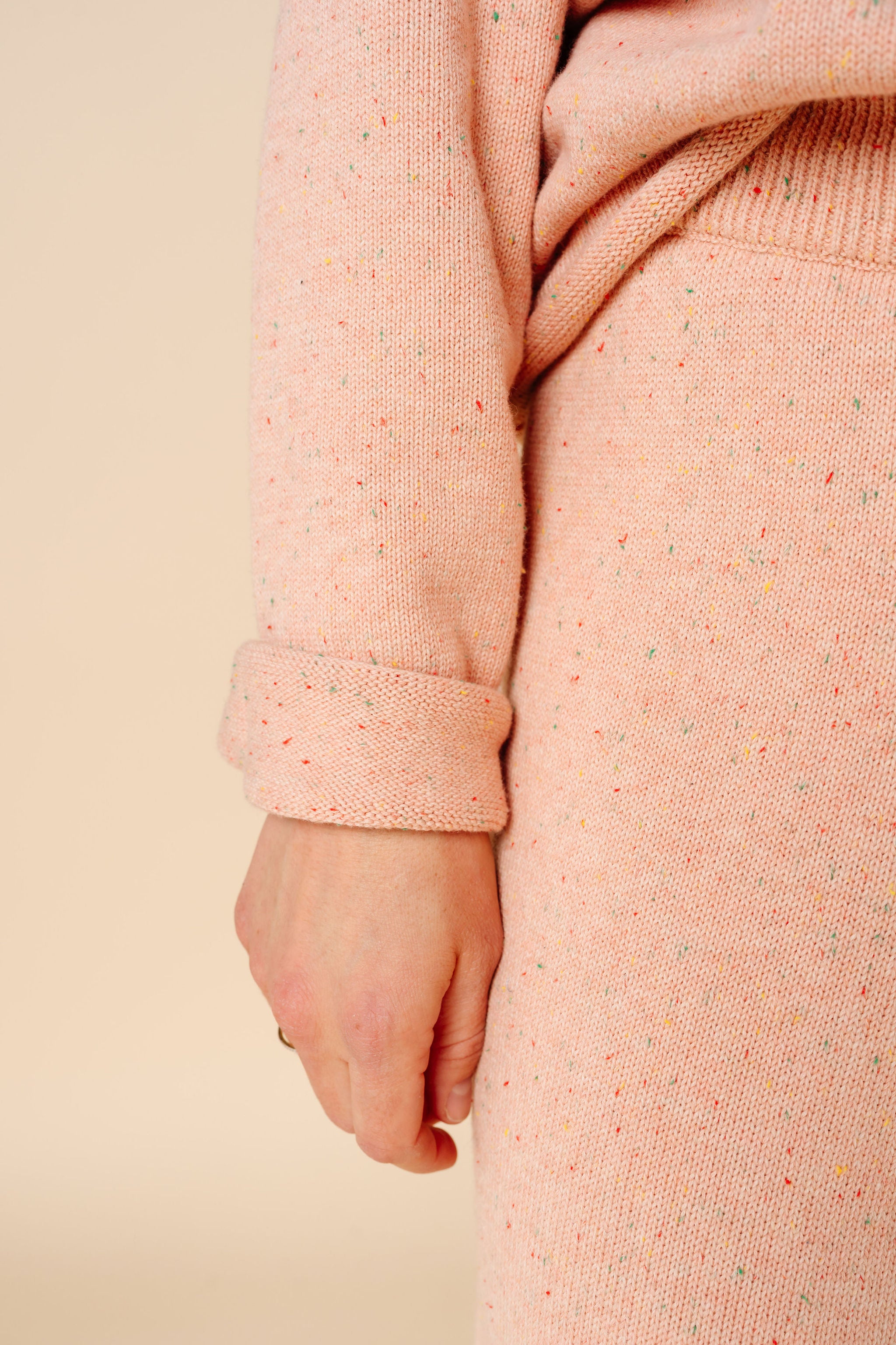 Knit Women's Sweater - Petal Speckle