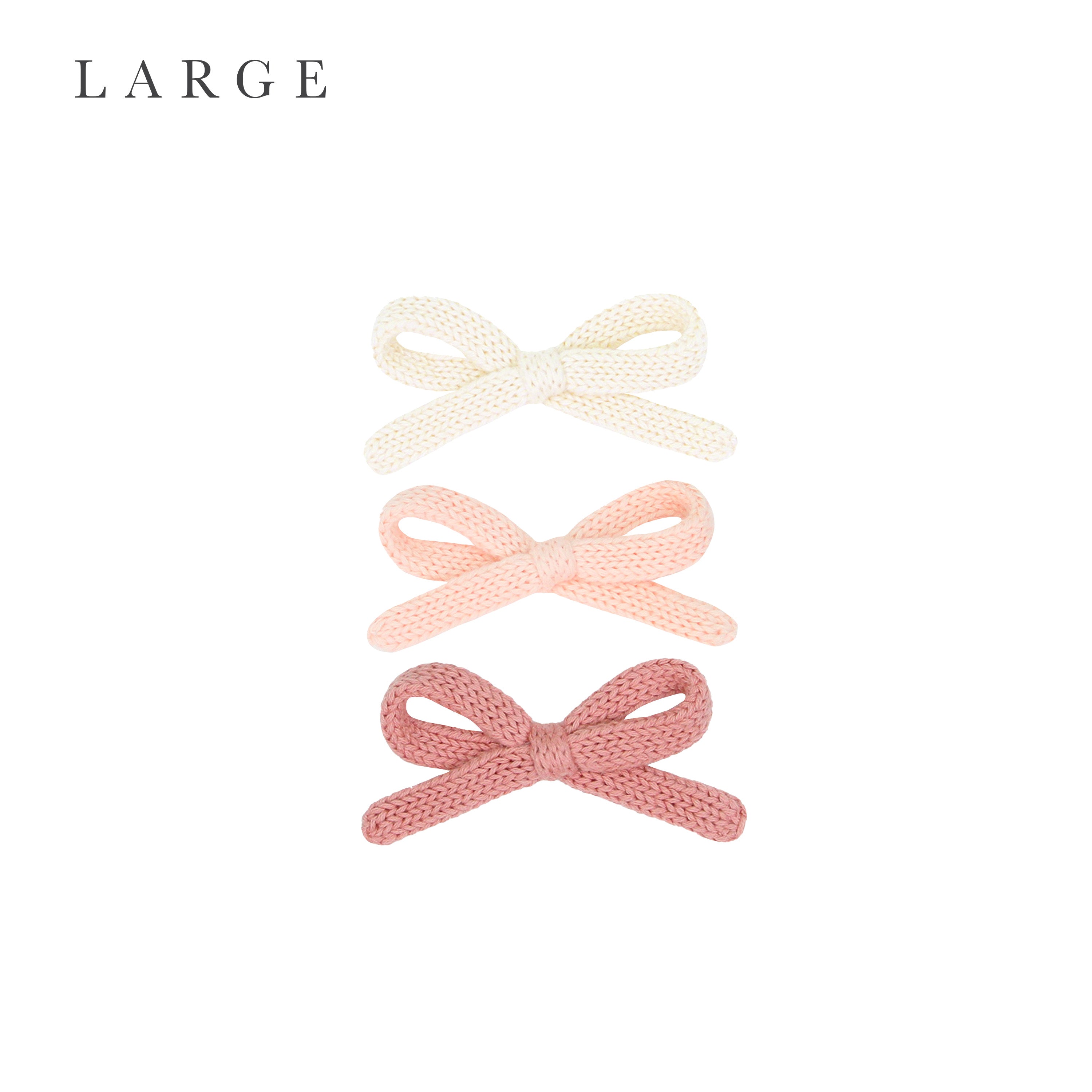 Sweater Bow 3 Pack - Ballet Knit Clip