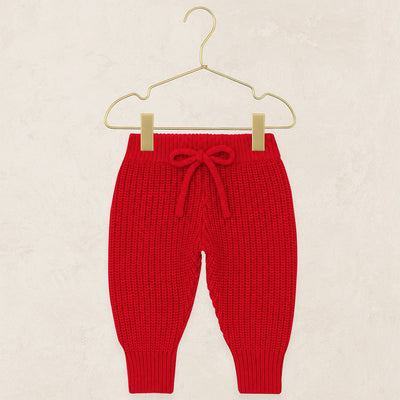 Knit Jogger Pant - Red