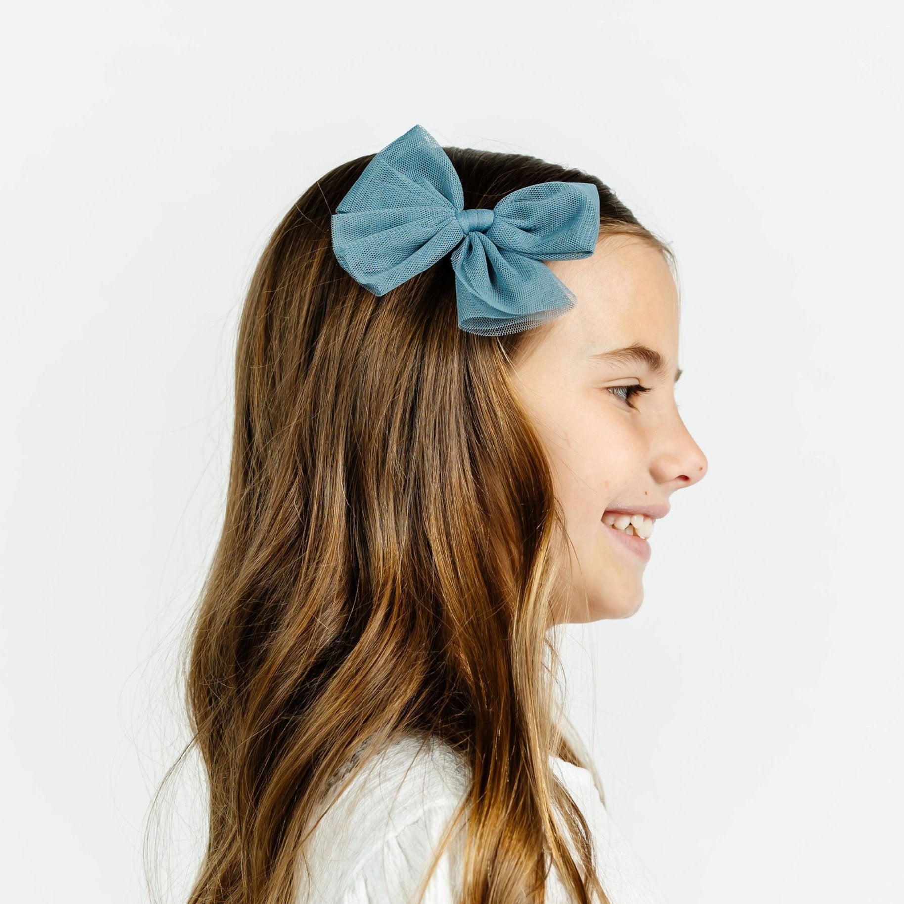 Tulle Bow - Ocean