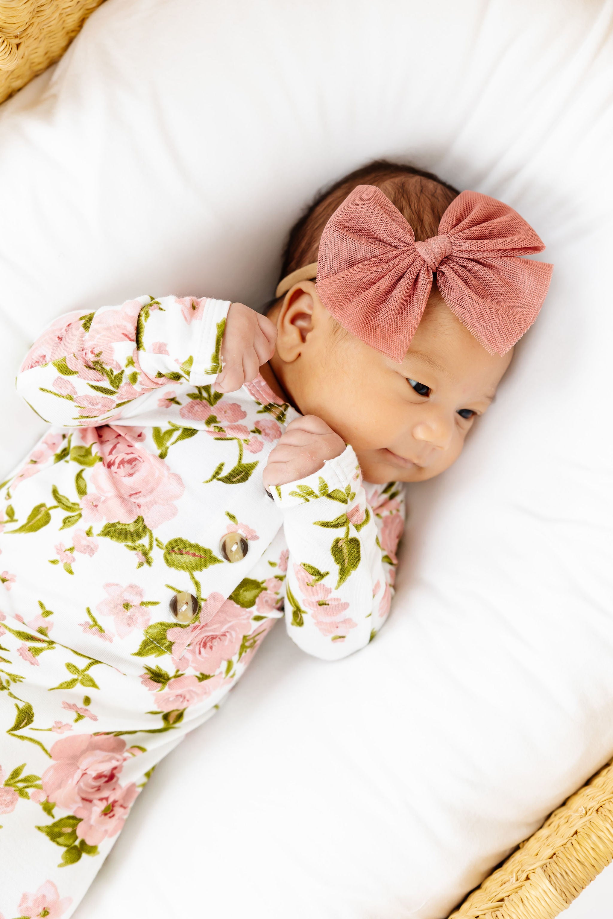 Tulle Bow - Rose