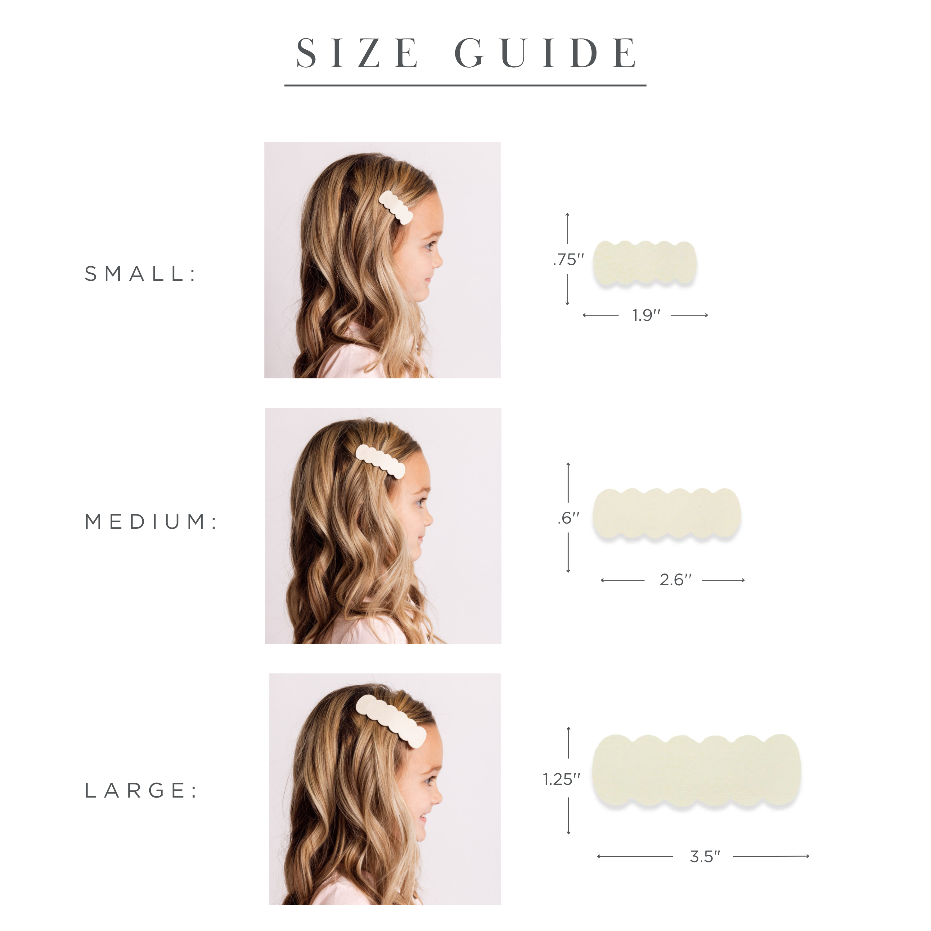Leather - Terrace Scallop Snap Clip