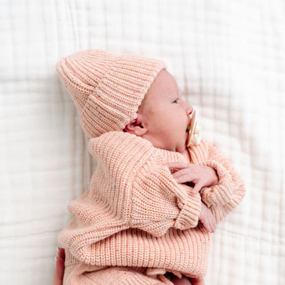 Knit Beanie - Petal Speckle
