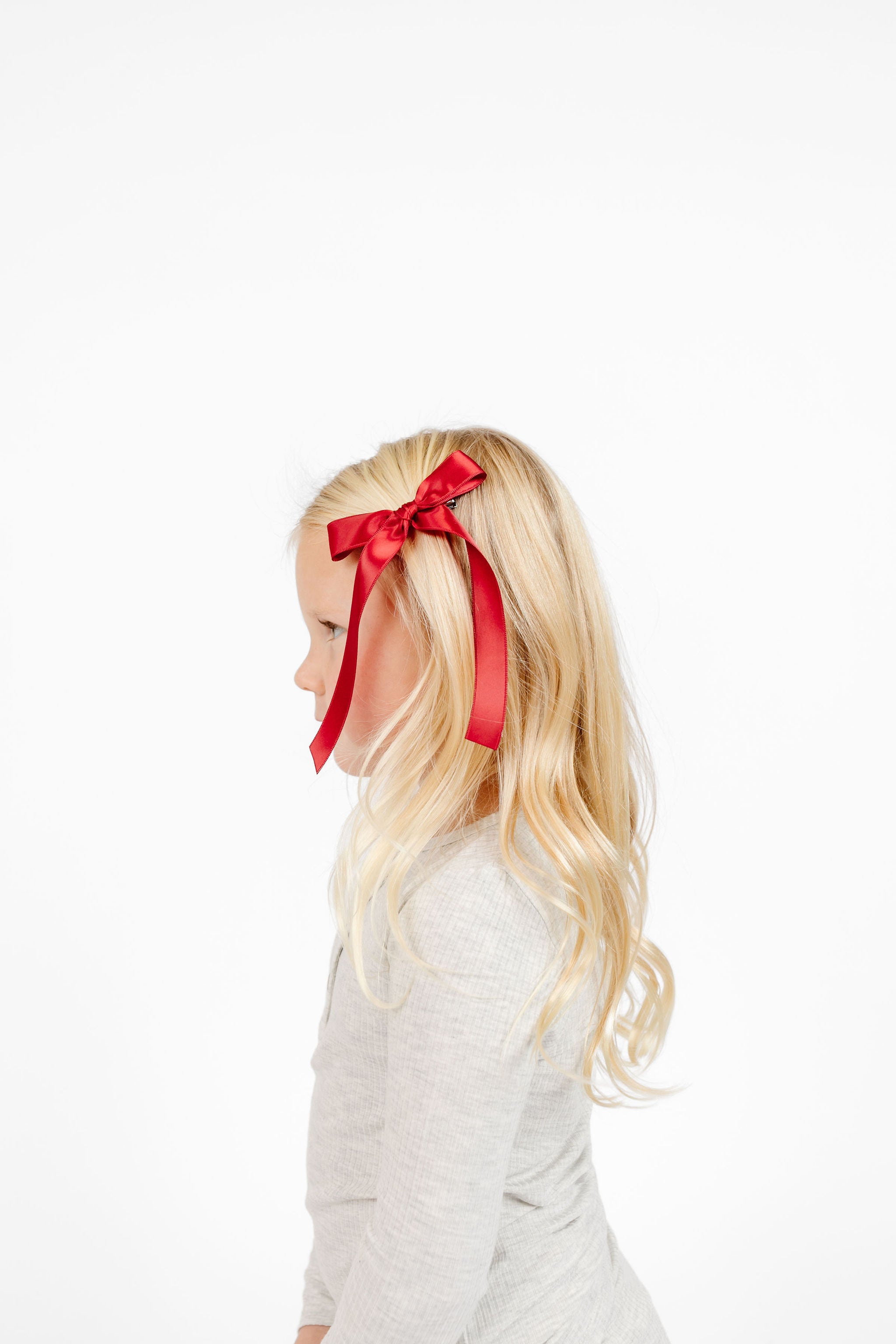 Satin Bow 3 Pack: Midnight Blue Sash Clips