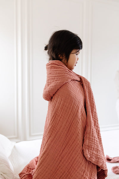 Bath - Child Hooded Towel - Rose