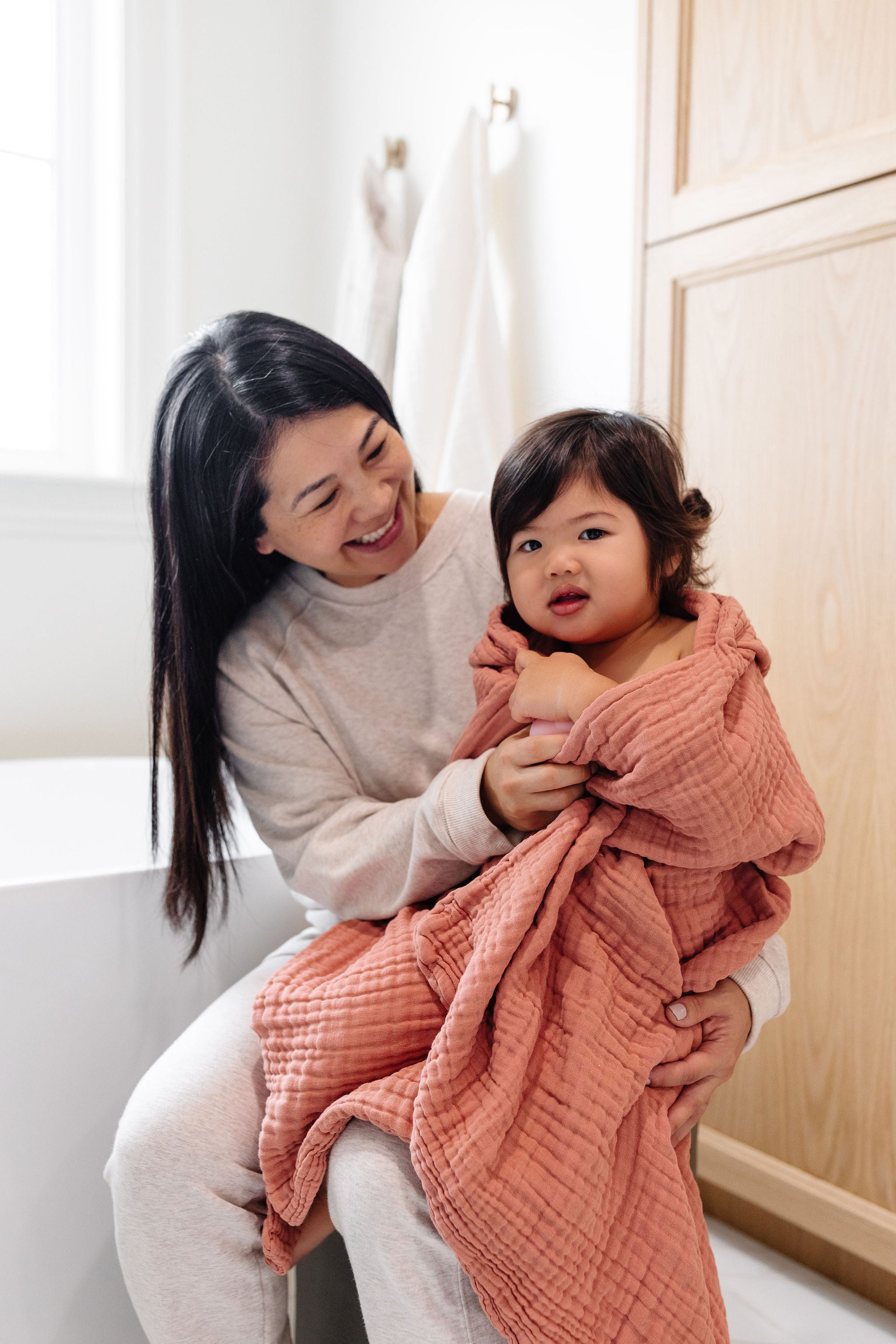 Bath - Child Hooded Towel - Rose