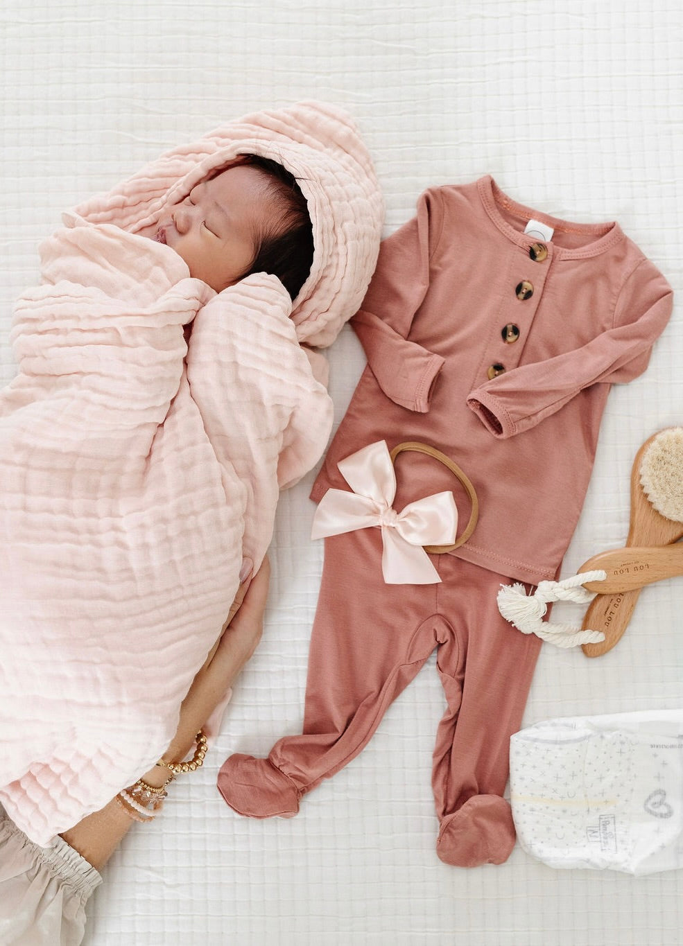 Bath - Baby/Toddler Hooded Towel - Blush