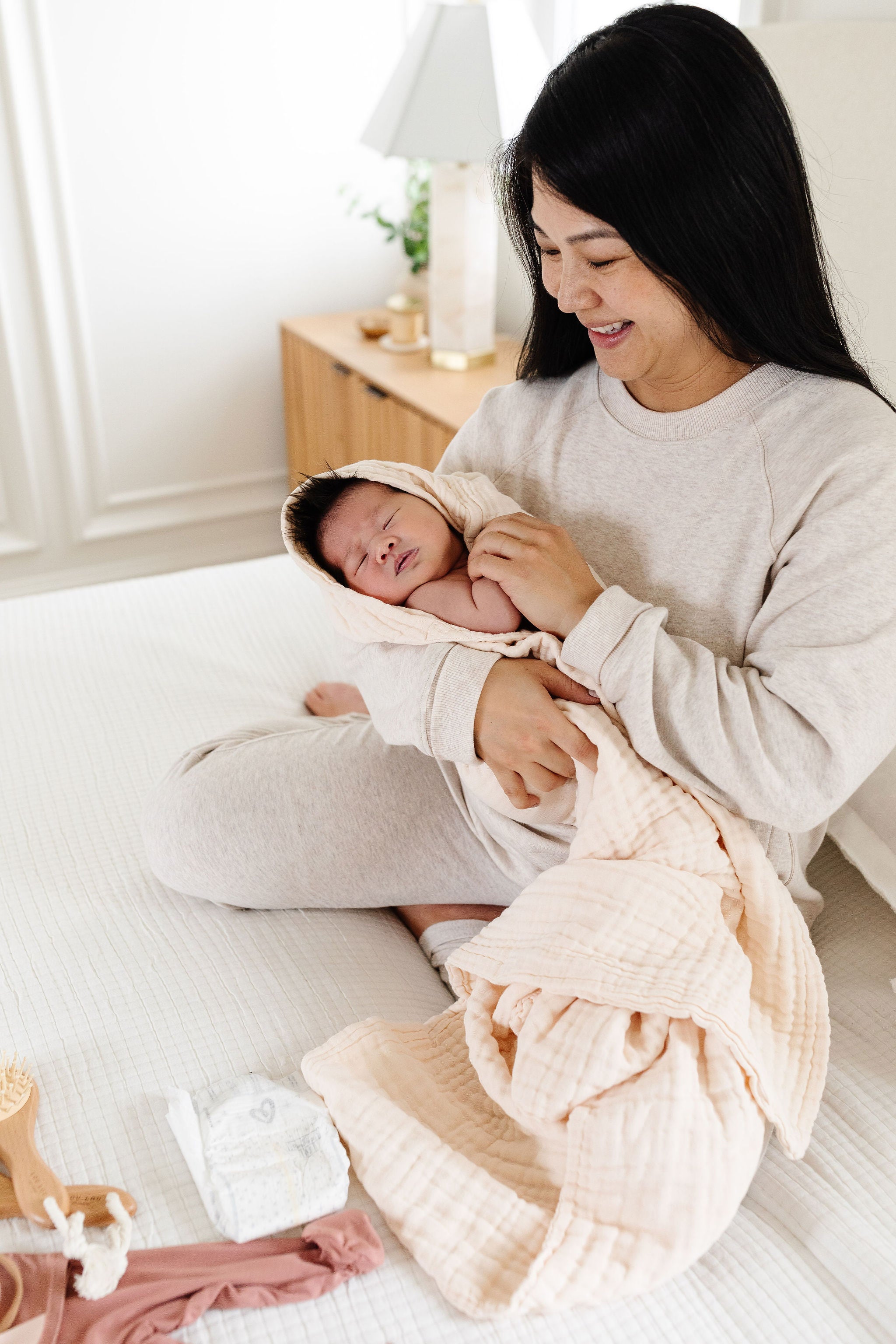 Bath - Baby/Toddler Hooded Towel - Cream