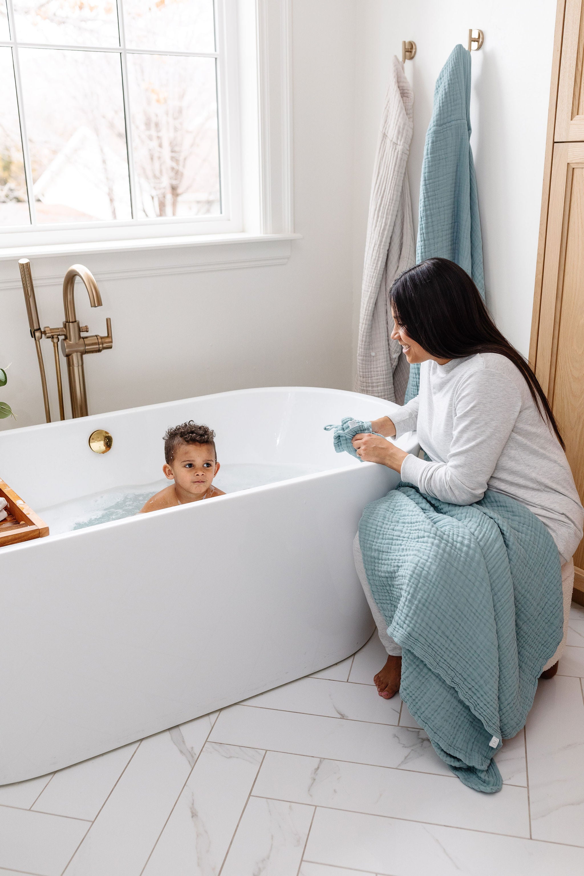 Bath - Child Hooded Towel - Steel