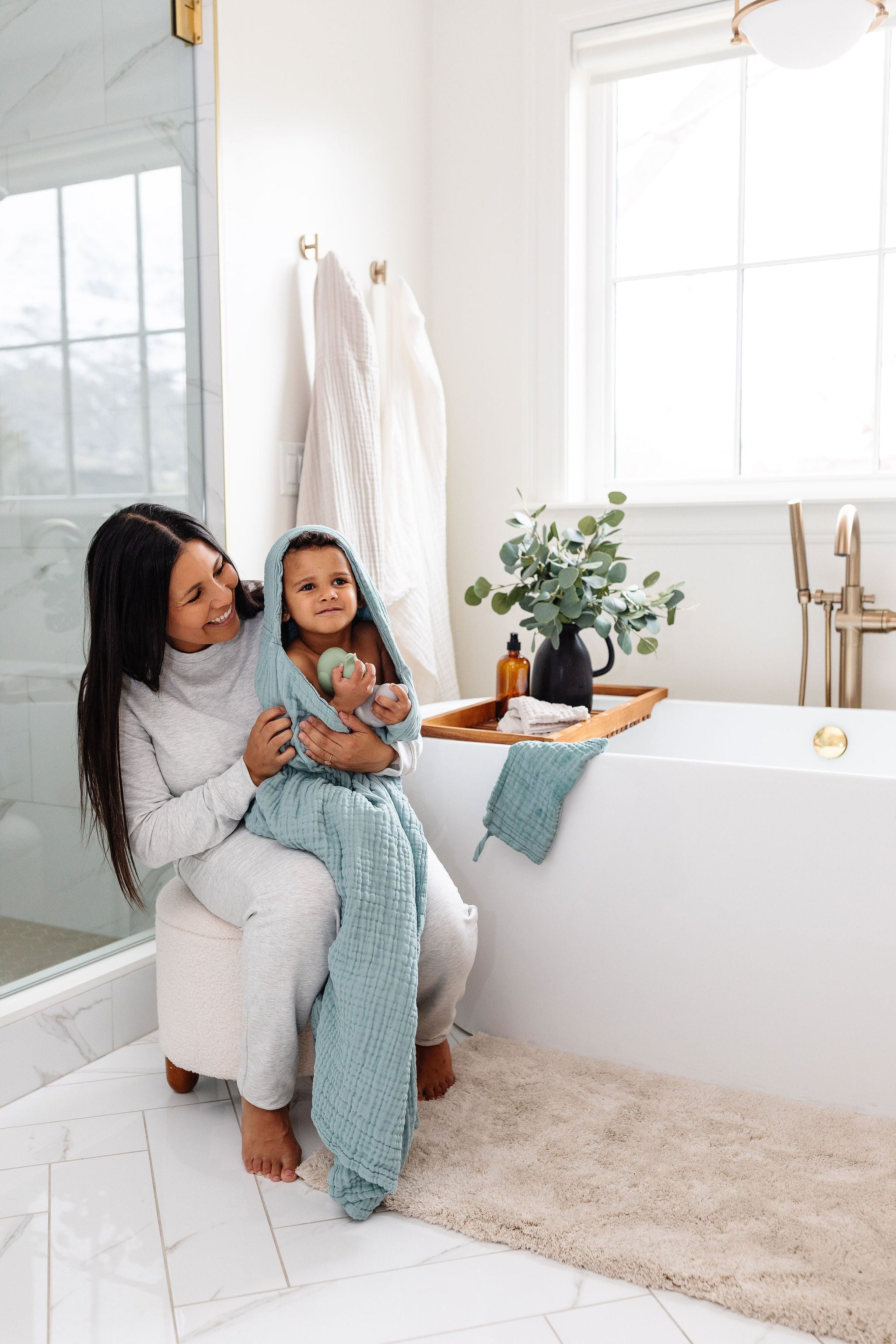 Bath - Child Hooded Towel - Steel