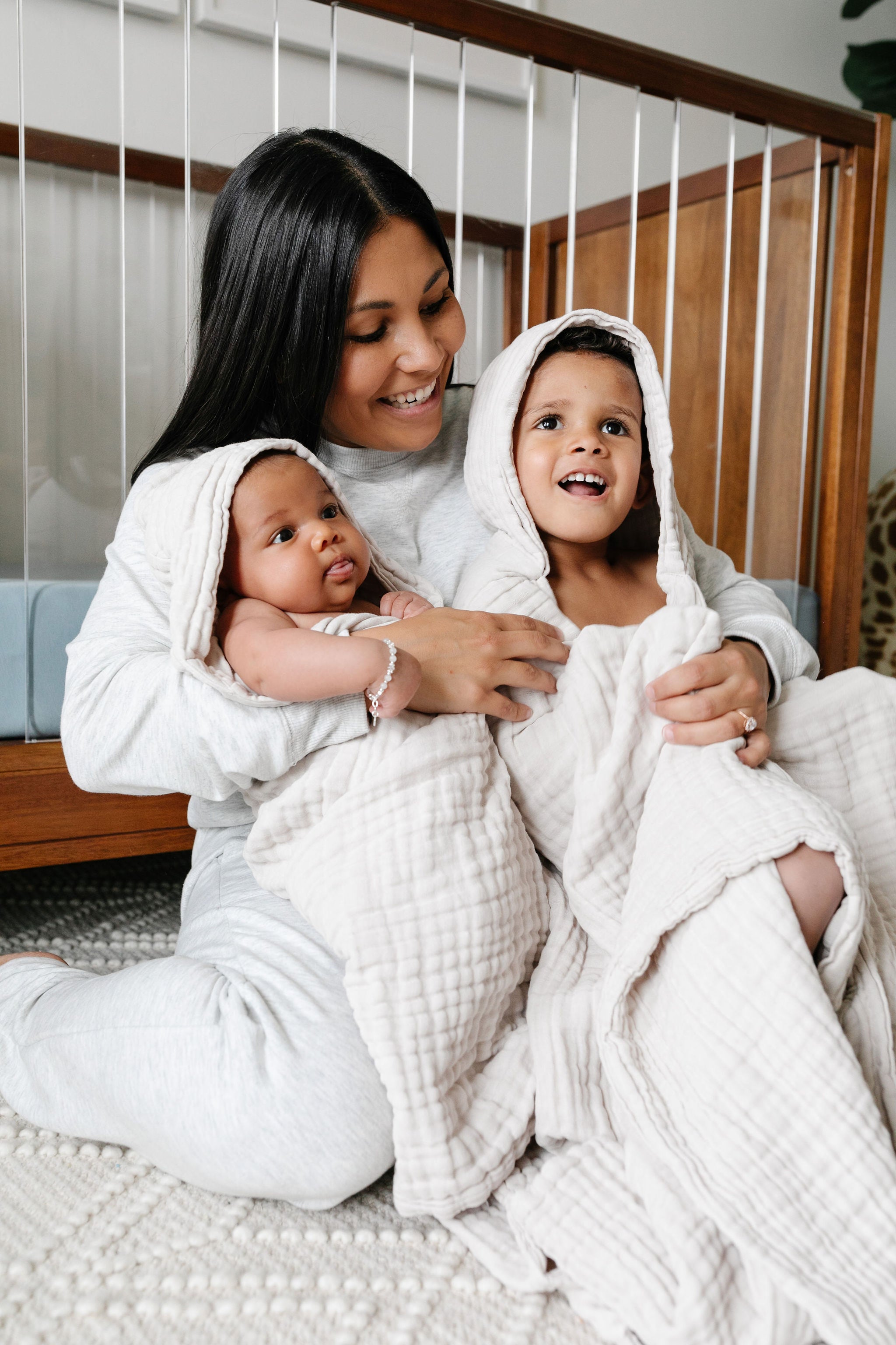 Bath - Child Hooded Towel - Grey