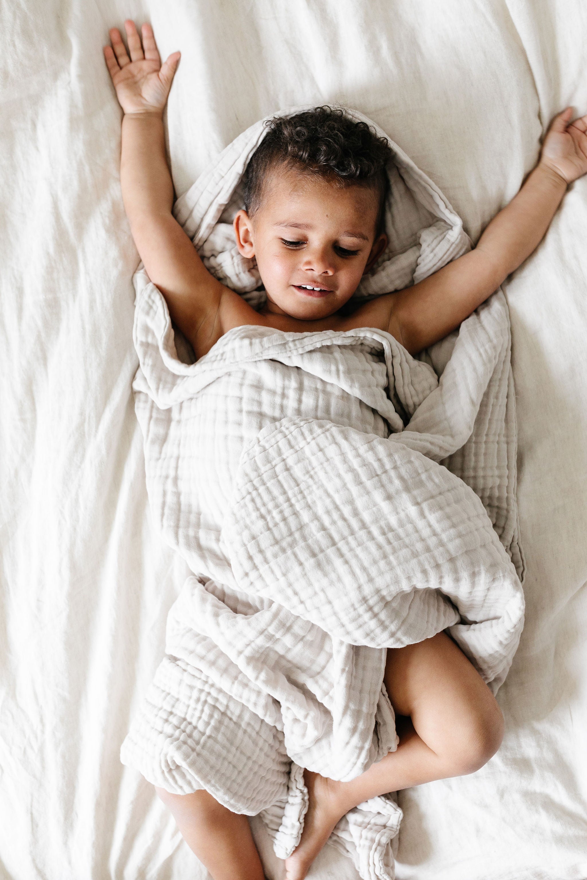 Bath - Child Hooded Towel - Grey