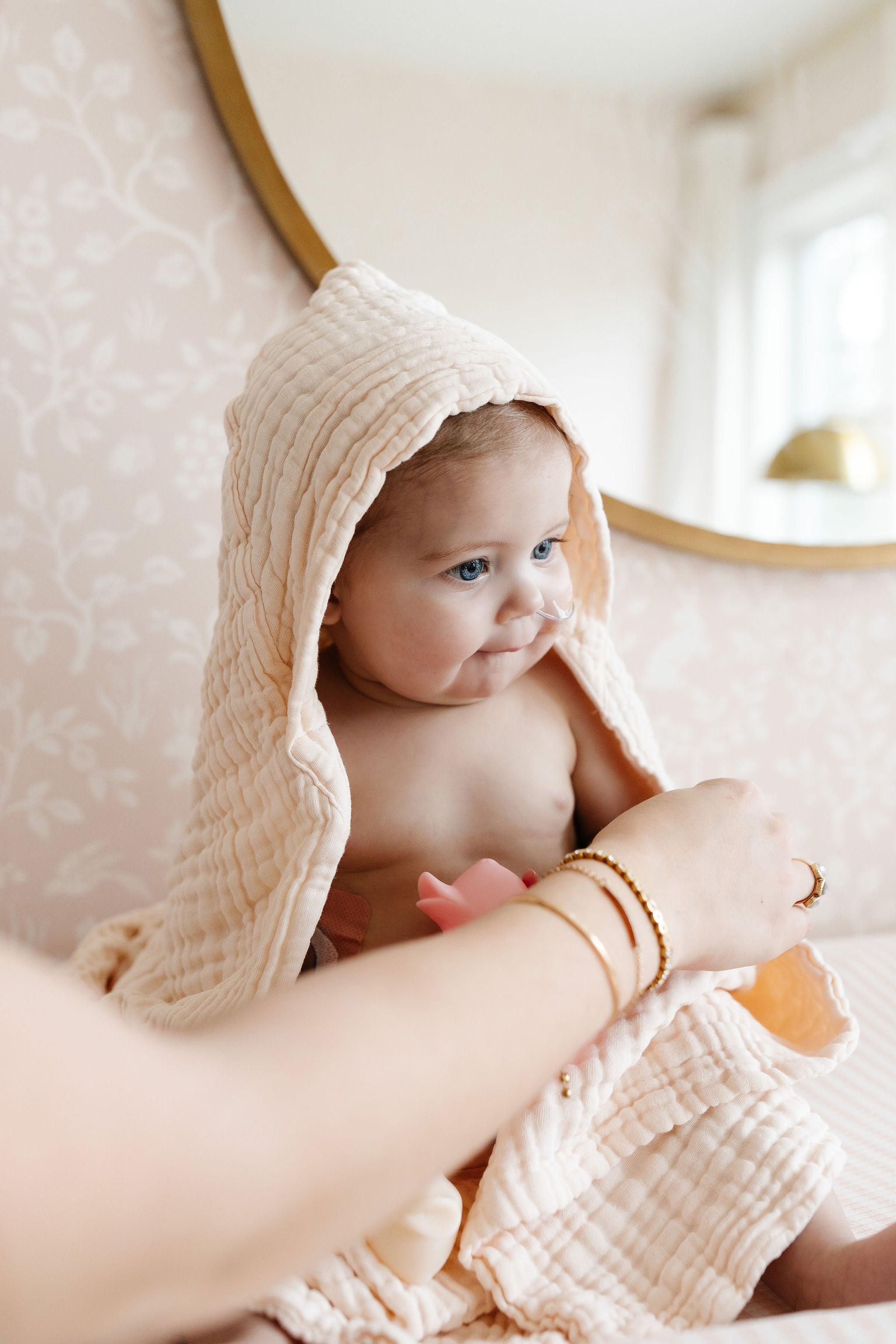 Bath - Baby/Toddler Hooded Towel - Cream