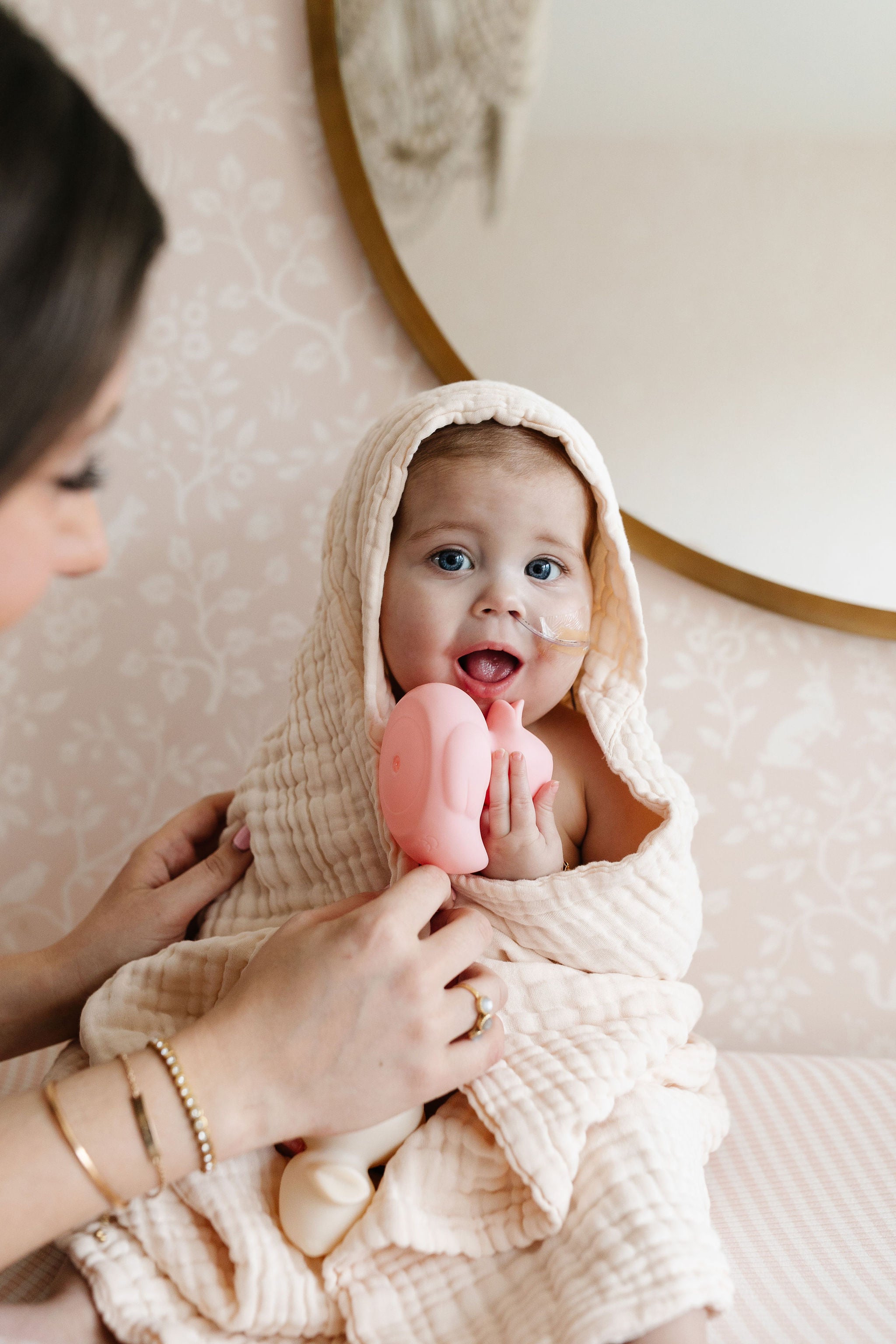 Bath - Baby/Toddler Hooded Towel - Cream