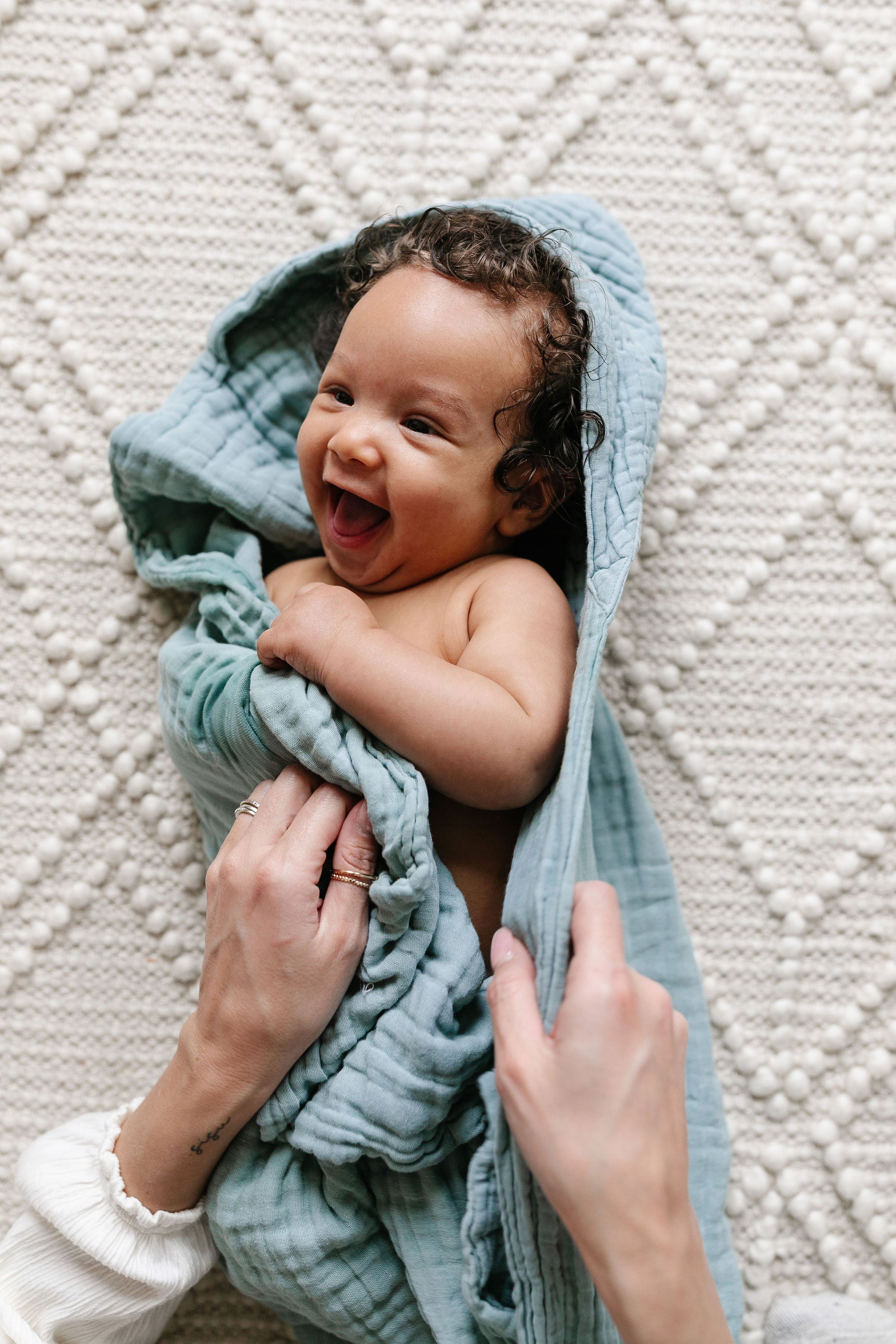 Bath - Baby/Toddler Hooded Towel - Steel