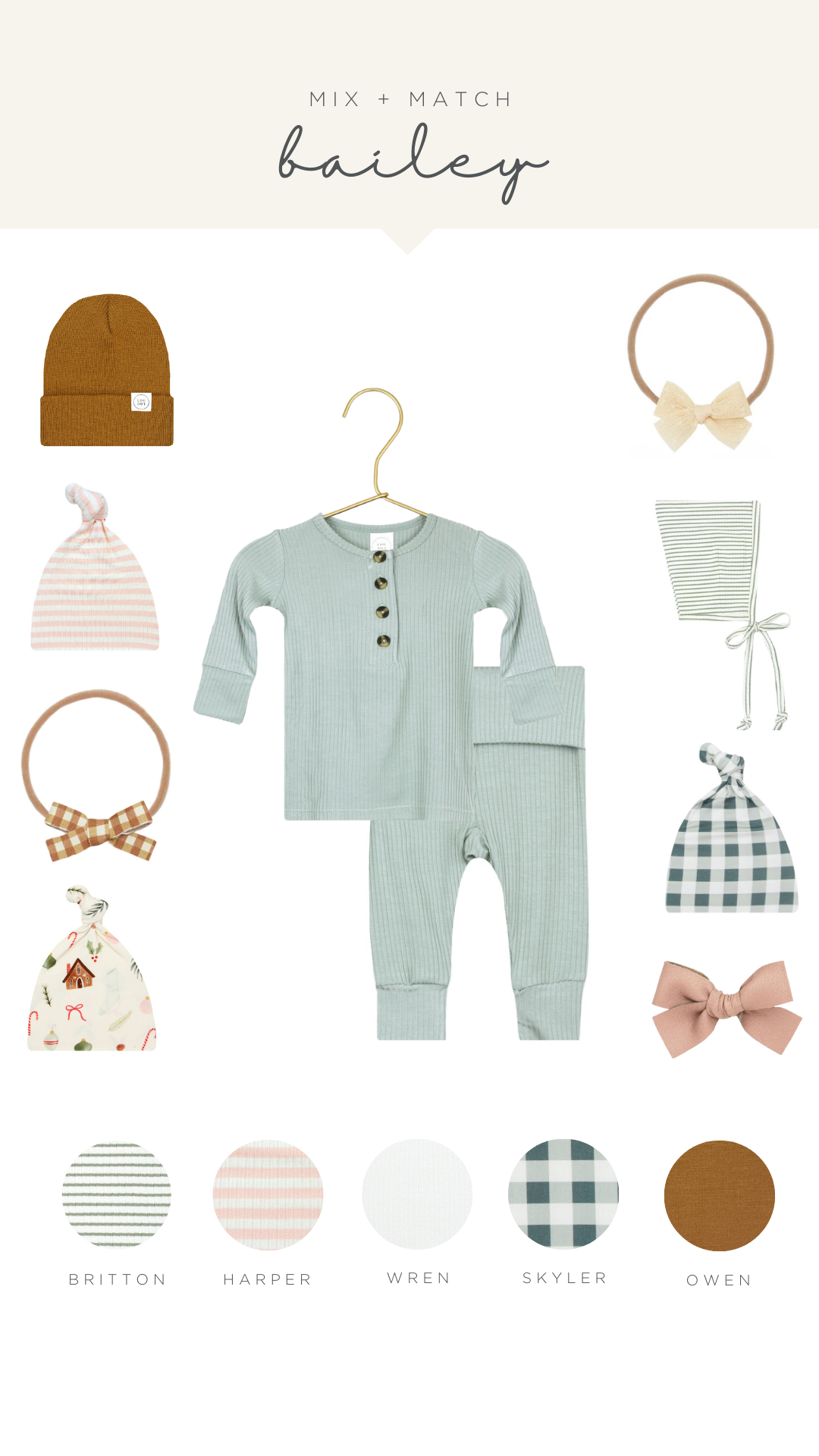 Bailey Ribbed Top Knot Hat
