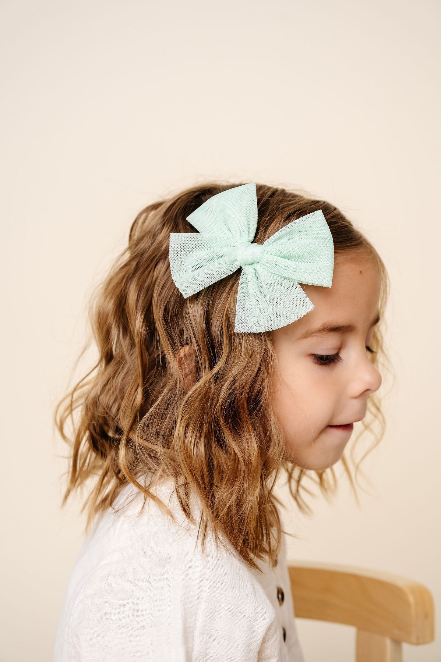 Tulle Bow - Pistachio