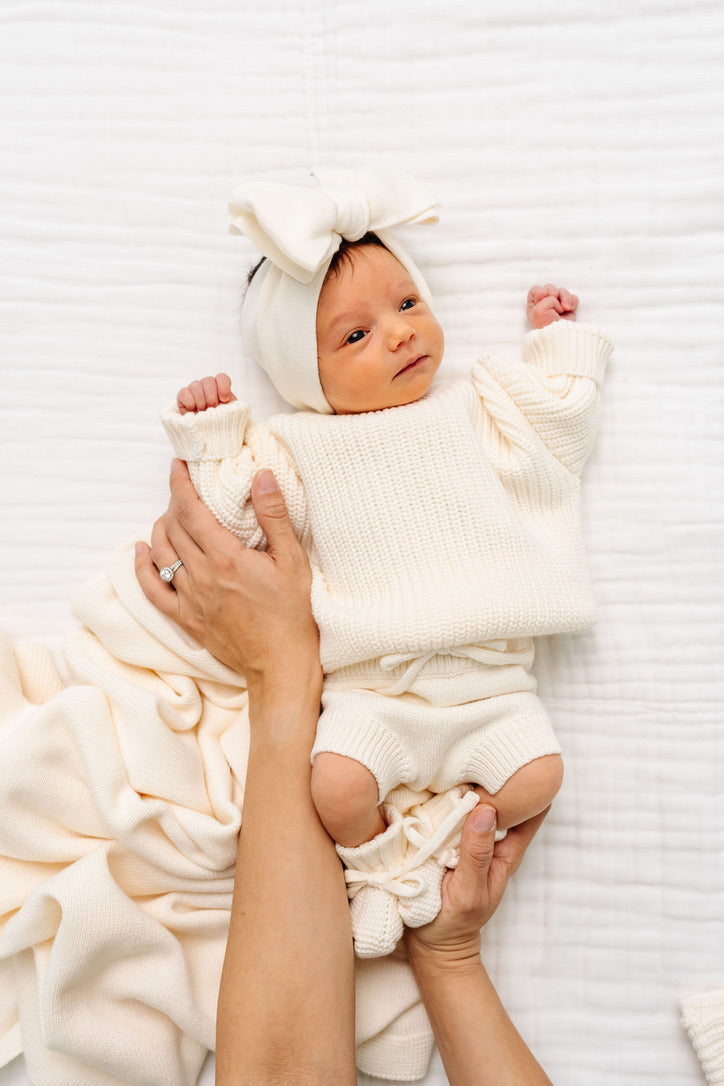 Knit Chunky Sweater - Ivory