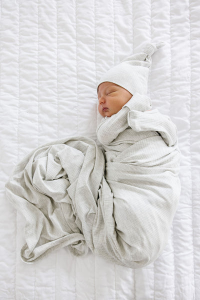 Stevie Ribbed Swaddle Blanket