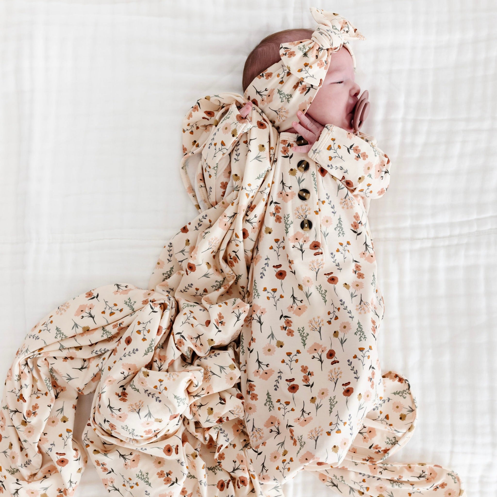 Rachel Newborn Headband Bundle (Gown)