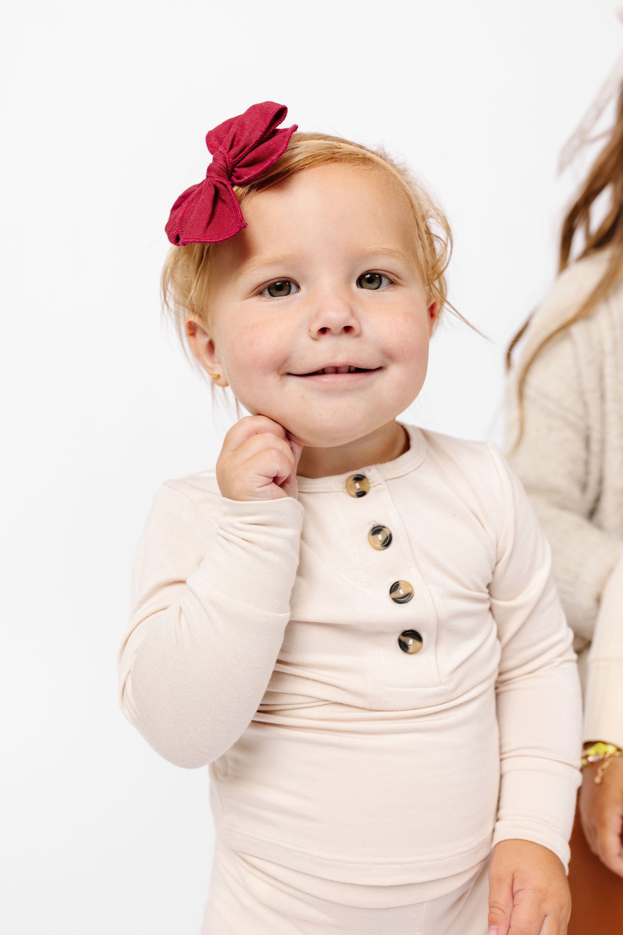Heirloom Bow - Wine Headband