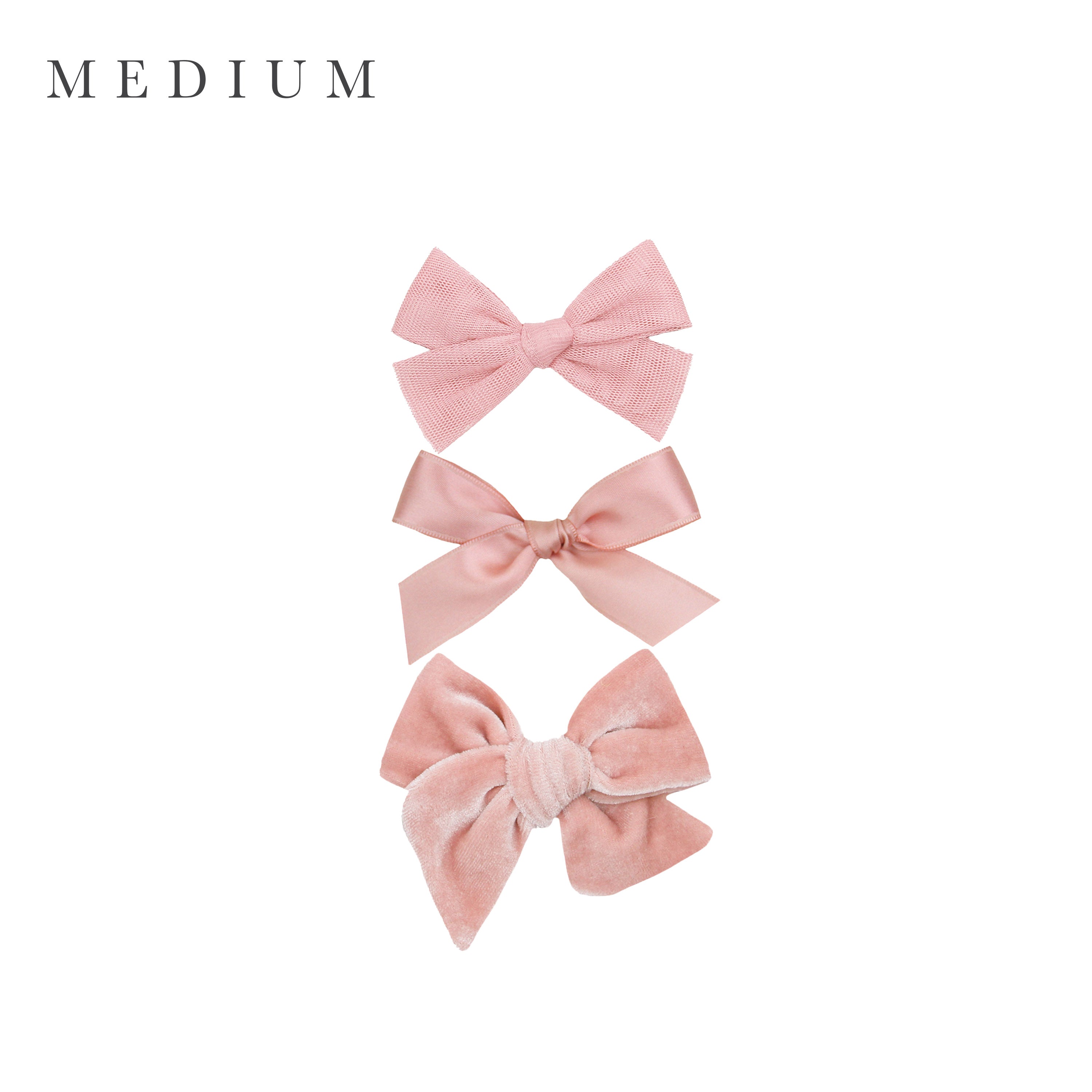 Bow 3 Pack: Bubblegum Clips