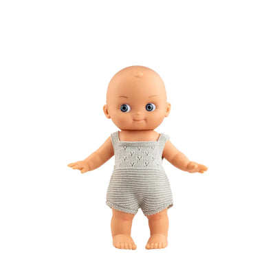 Mini Pancha Doll - Grey Romper - Paola Reina