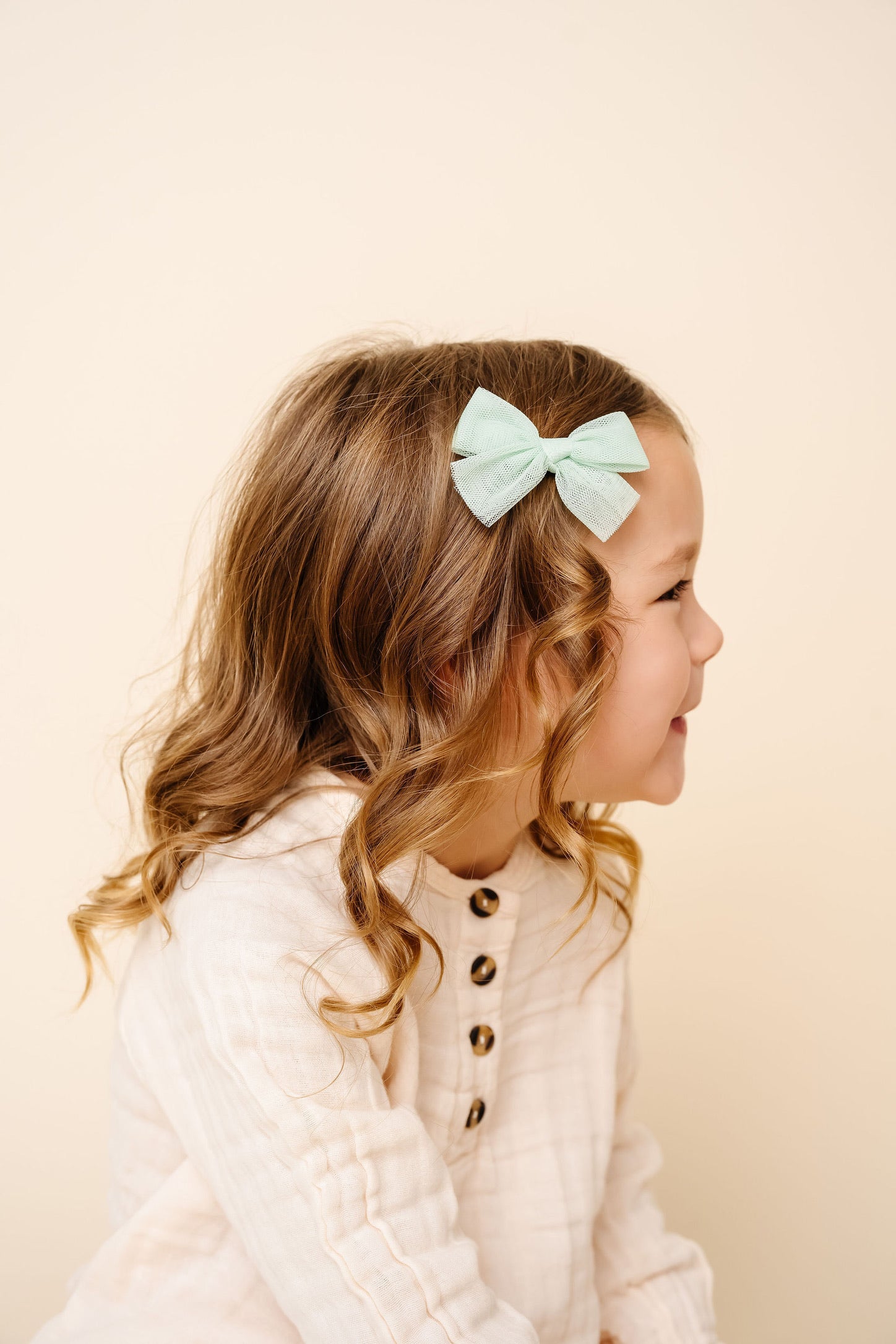 Tulle Bow - Pistachio