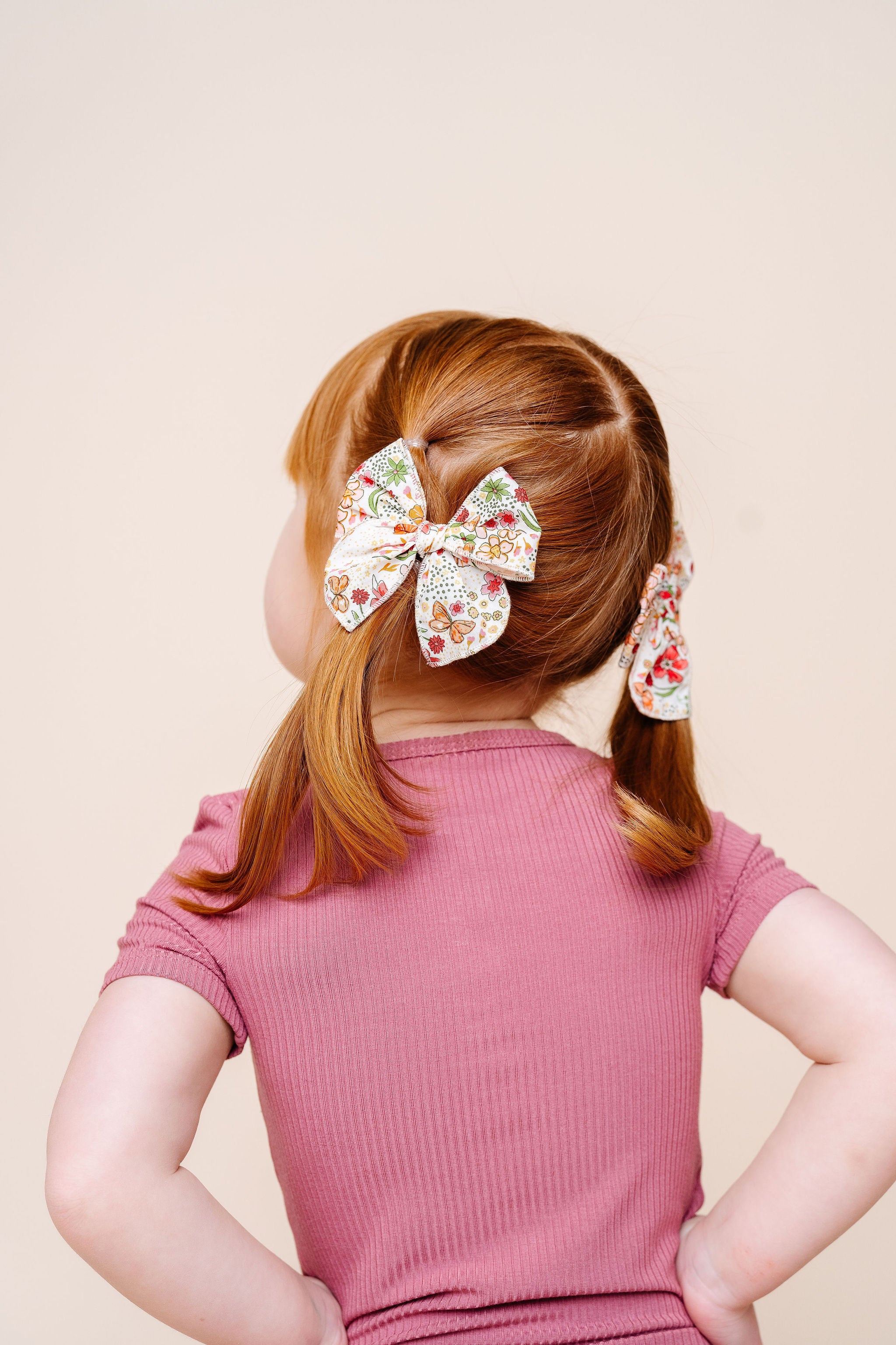 Heirloom Bow - Garden Wildflower Clip