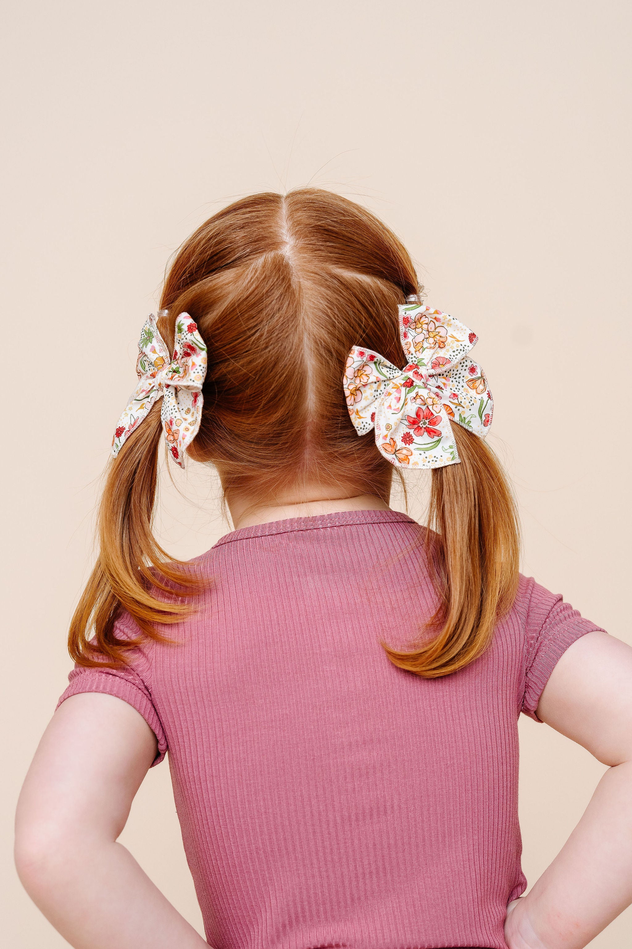 Heirloom Bow - Garden Wildflower Clip
