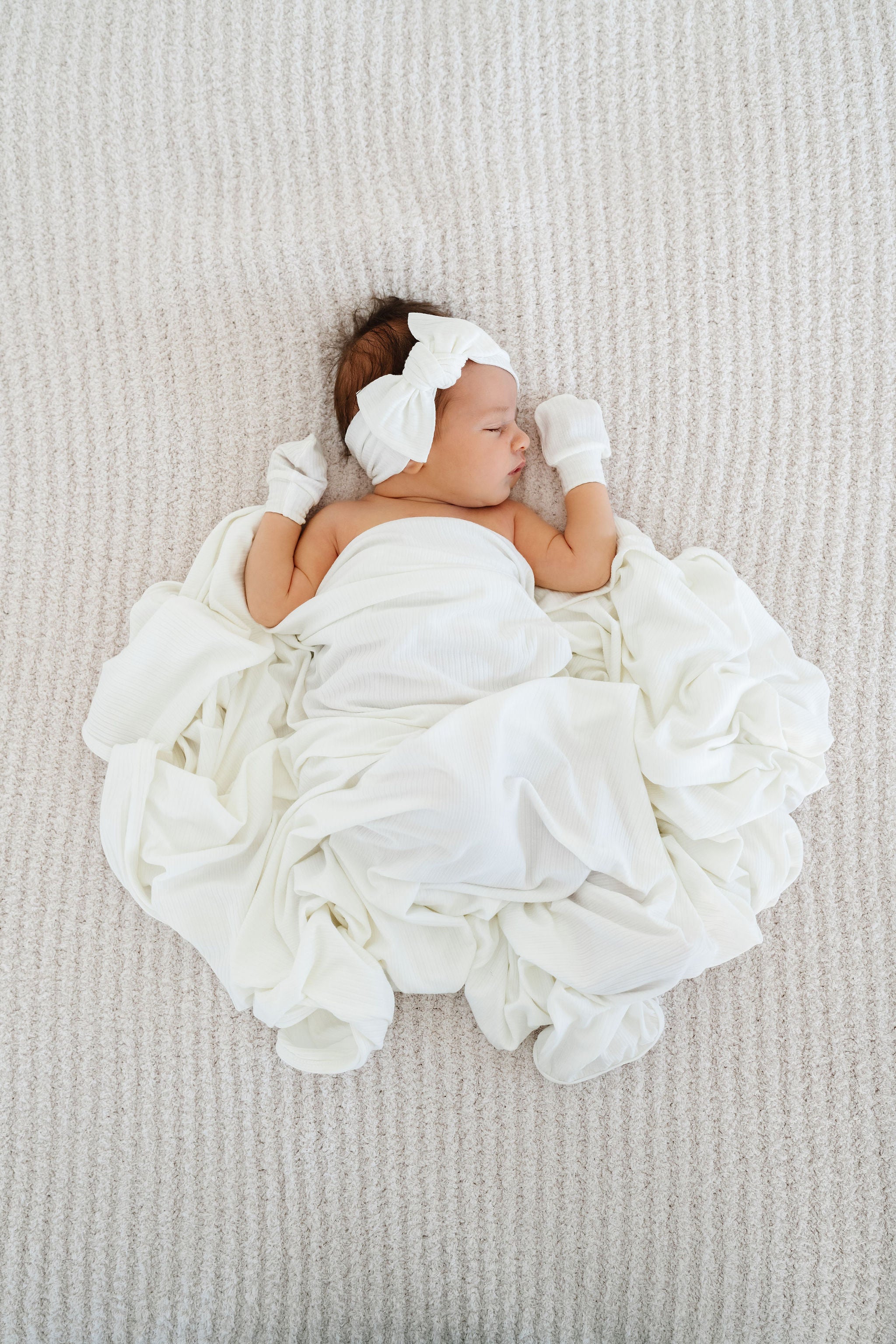Wren Ribbed Newborn Headband Bundle