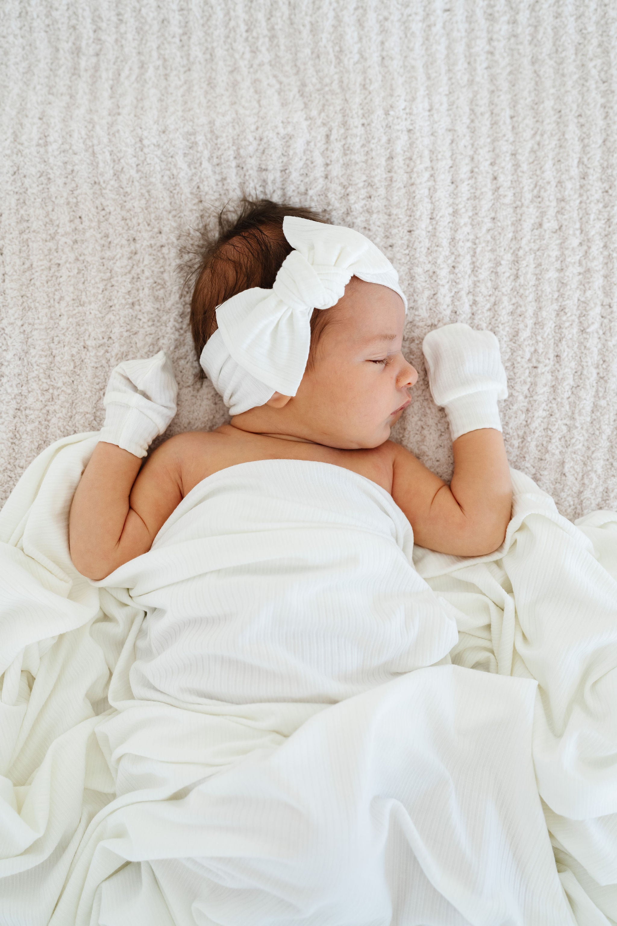 Wren Ribbed Newborn Headband Bundle