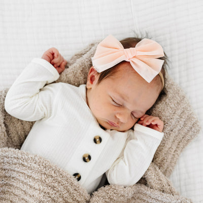 Tulle Bow - Blush