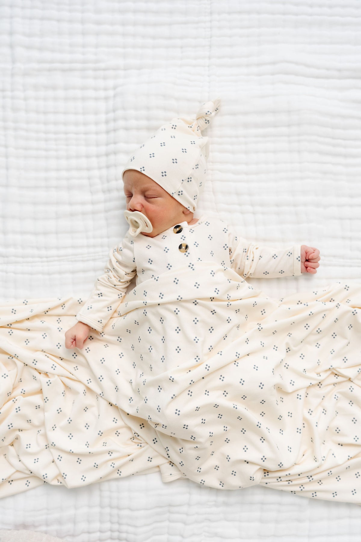 Louie Newborn Hat Bundle + Knotted Gown