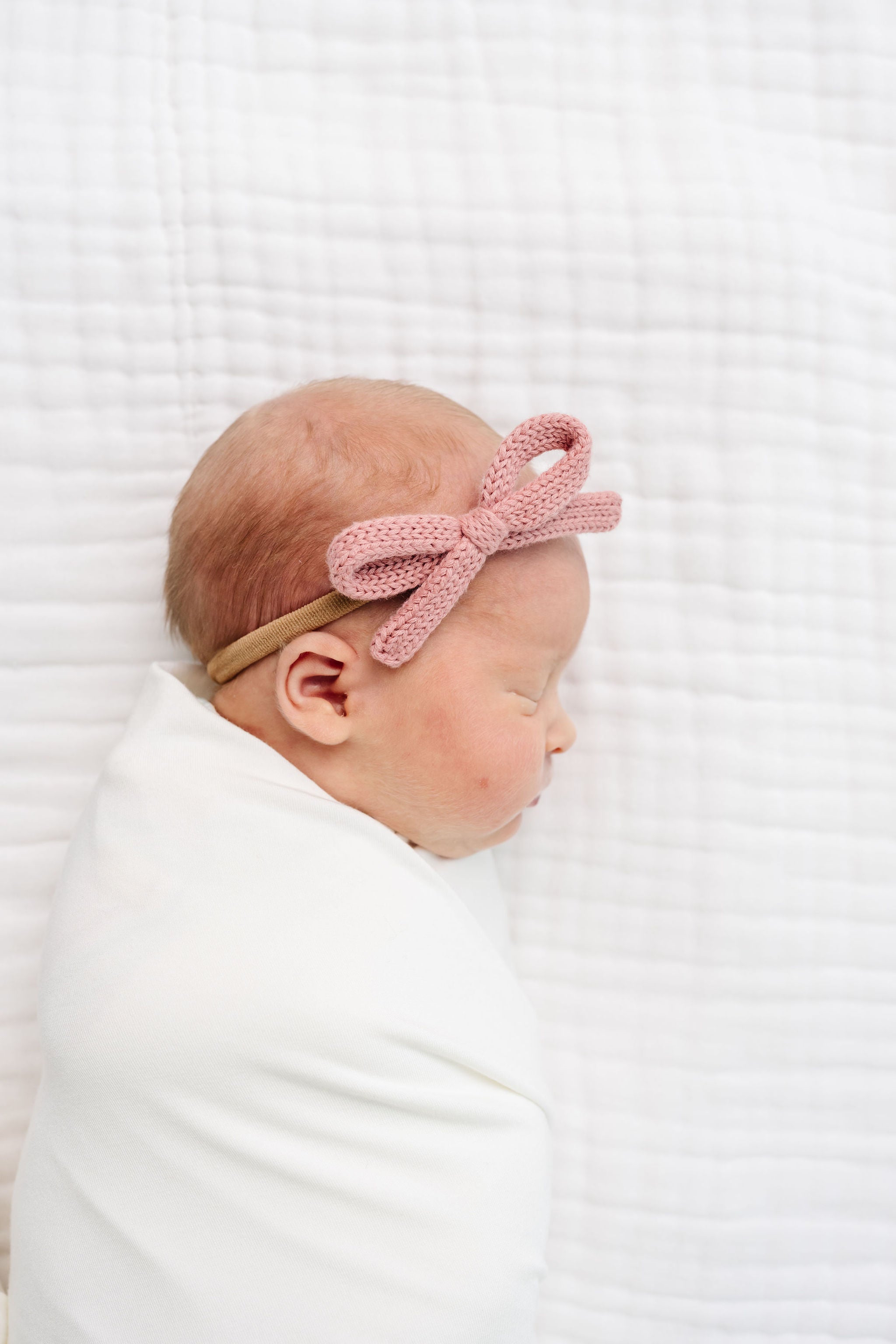 Sweater Bow - Peony Knit Headband