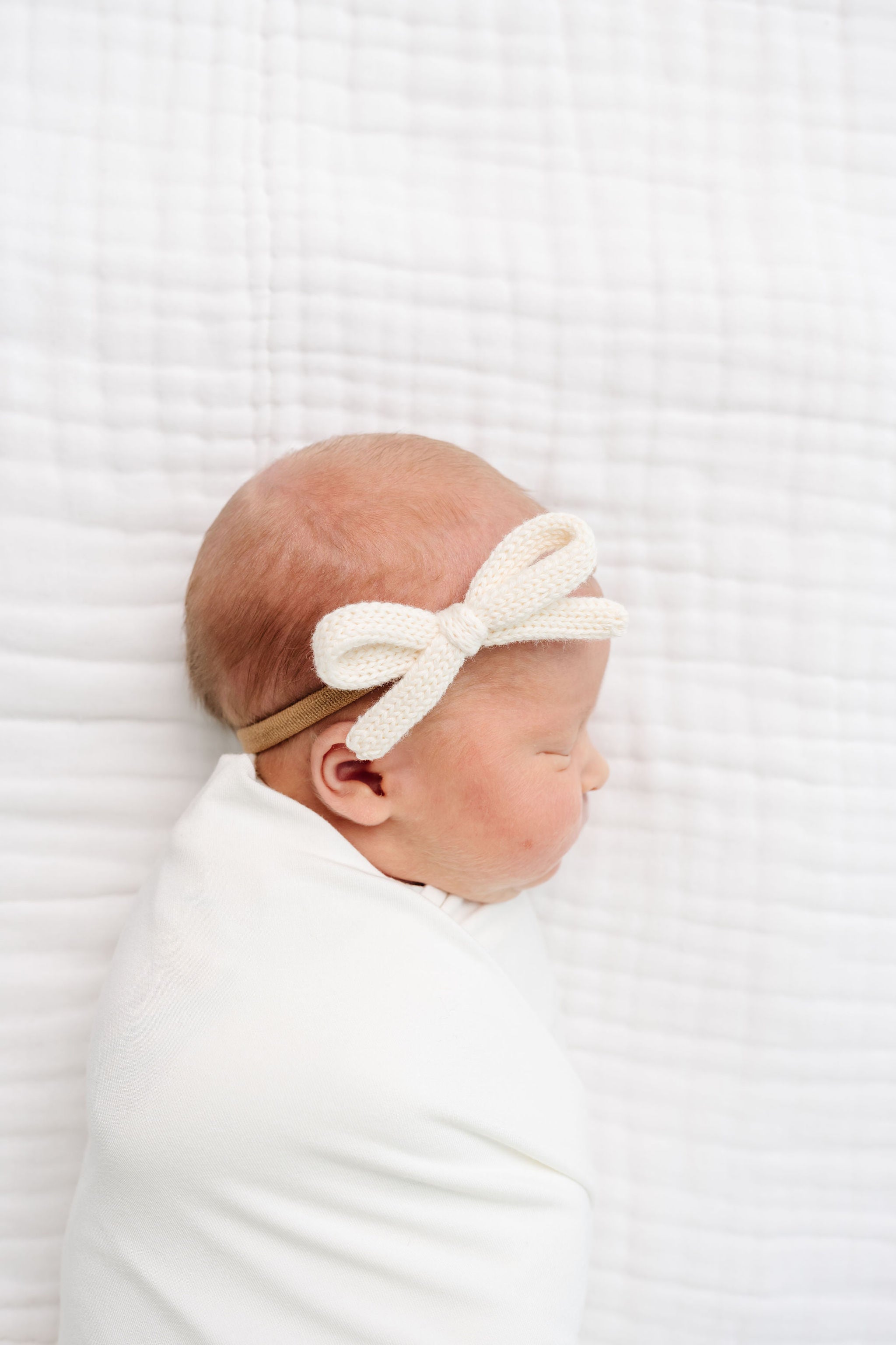 Sweater Bow - Ivory Knit Headband